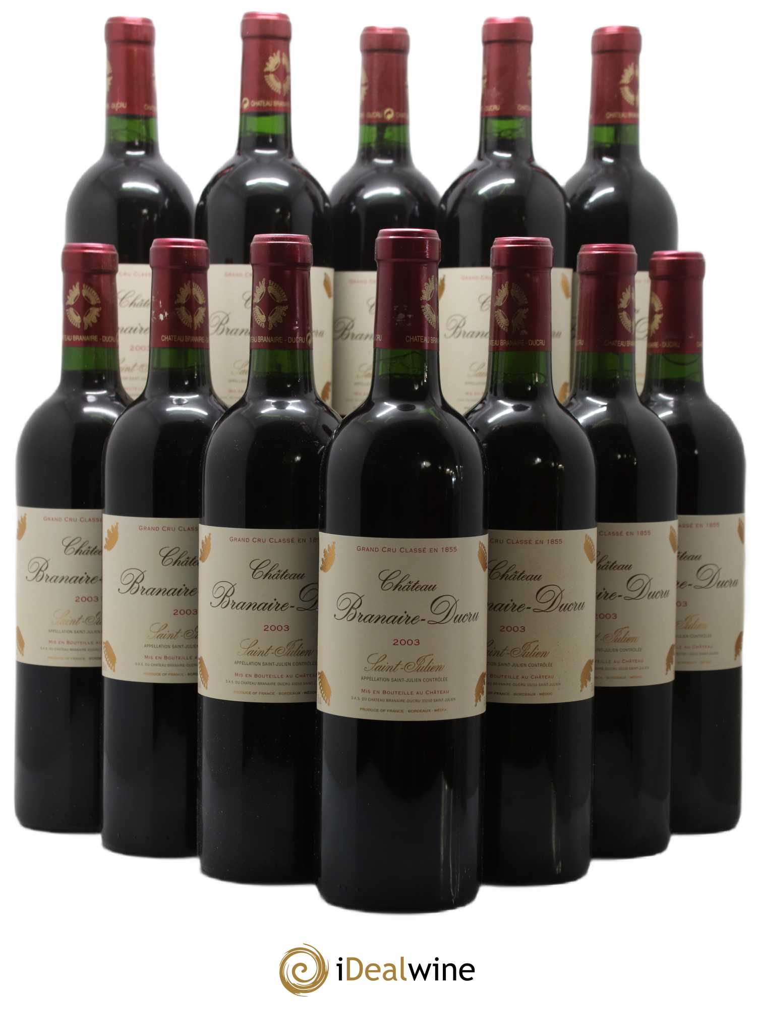 Château Branaire Ducru 4ème Grand Cru Classé 2003 - Lot de 12 bouteilles - 0