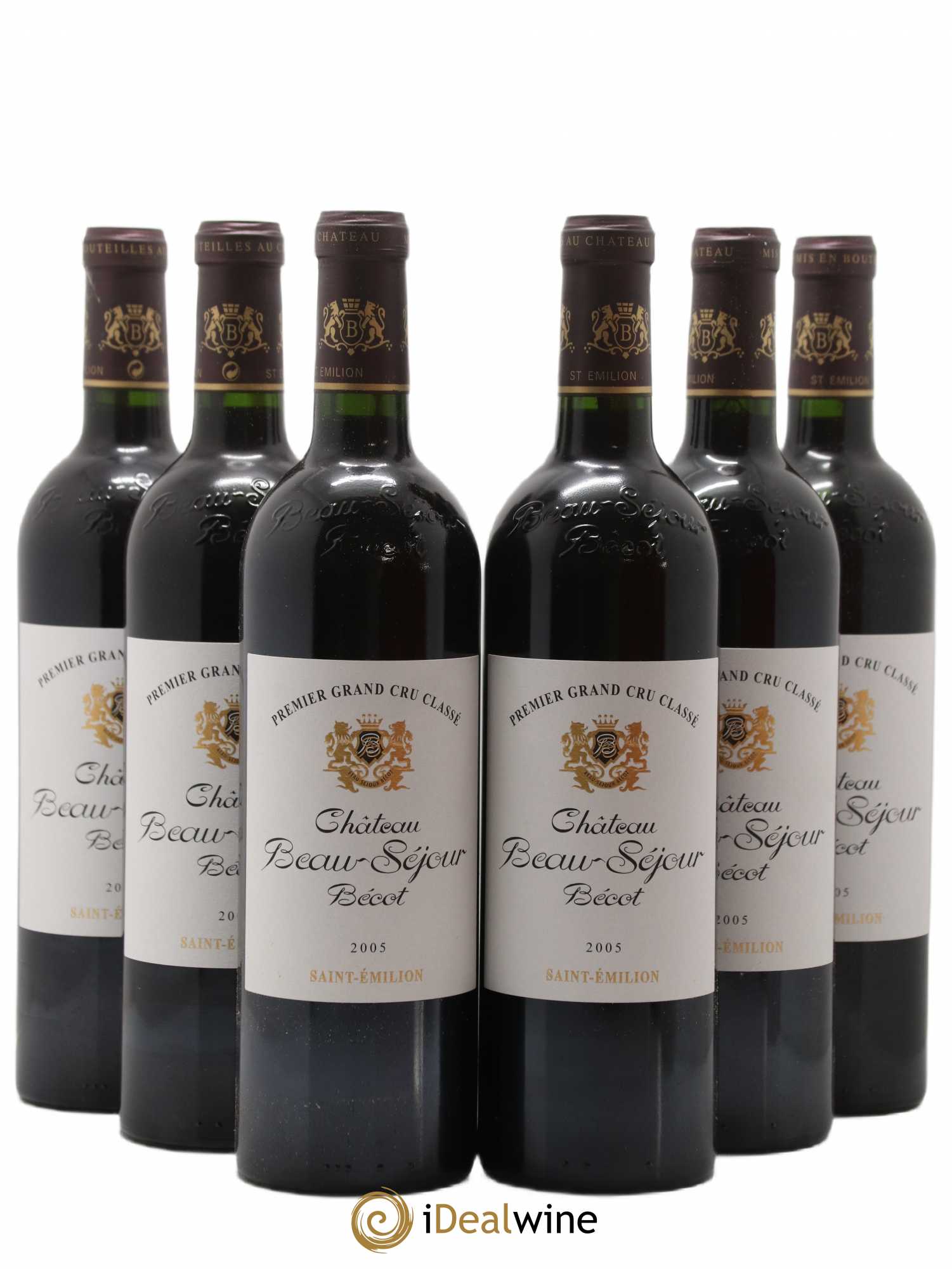 Château Beau-Séjour Bécot 1er Grand Cru Classé B 2005 - Lot de 6 bouteilles - 0