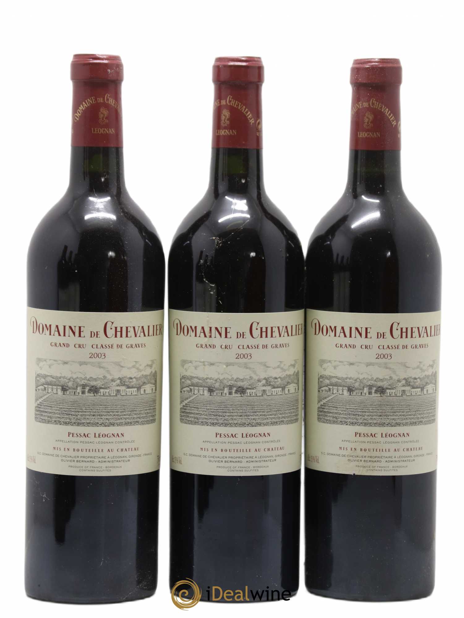 Domaine de Chevalier Cru Classé de Graves 2003 - Lot de 6 bouteilles - 1