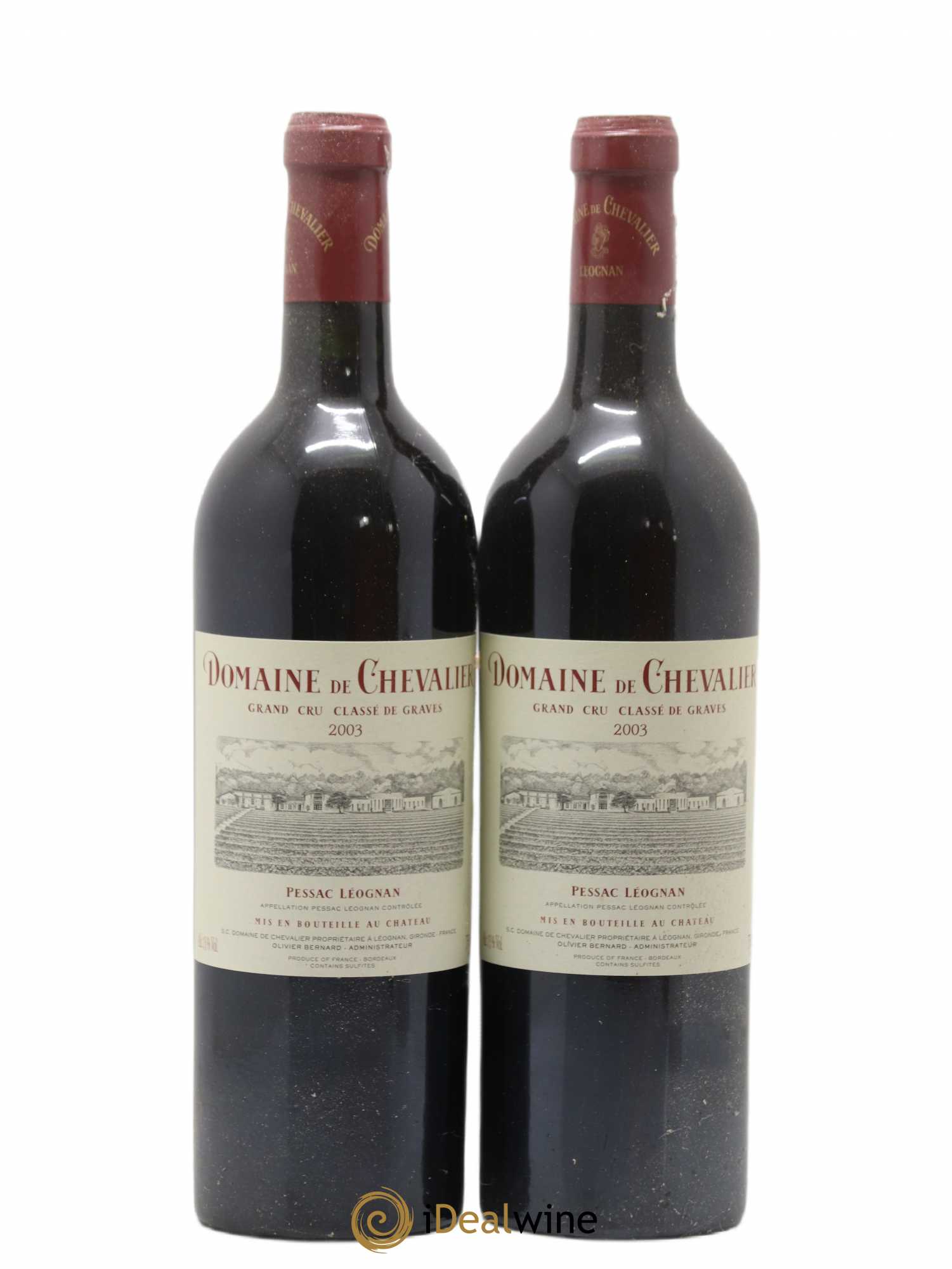 Domaine de Chevalier Cru Classé de Graves 2003 - Lot de 2 bouteilles - 0