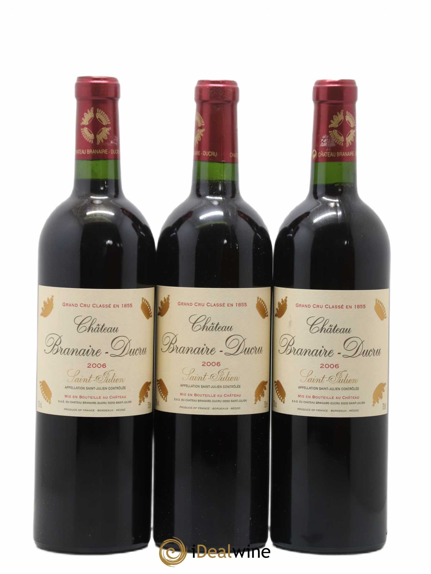 Château Branaire Ducru 4ème Grand Cru Classé 2006 - Lot de 12 bouteilles - 1