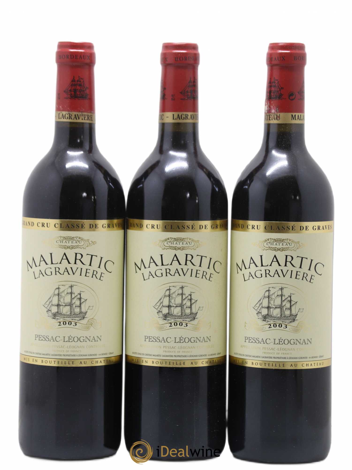 Château Malartic-Lagravière Cru Classé de Graves 2003 - Lot de 12 bouteilles - 4