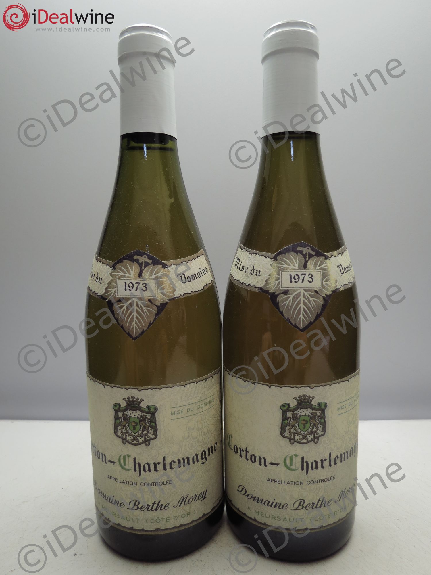 Corton-Charlemagne Grand Cru Berthe Morey 1973 - Posten von 2 Flaschen - 0