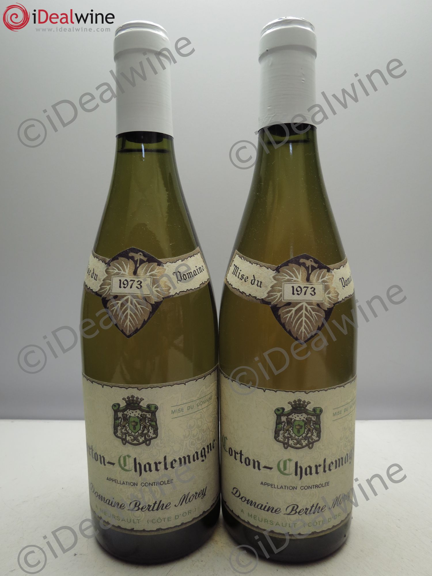 Corton-Charlemagne Grand Cru Berthe Morey 1973 - Posten von 2 Flaschen - 0