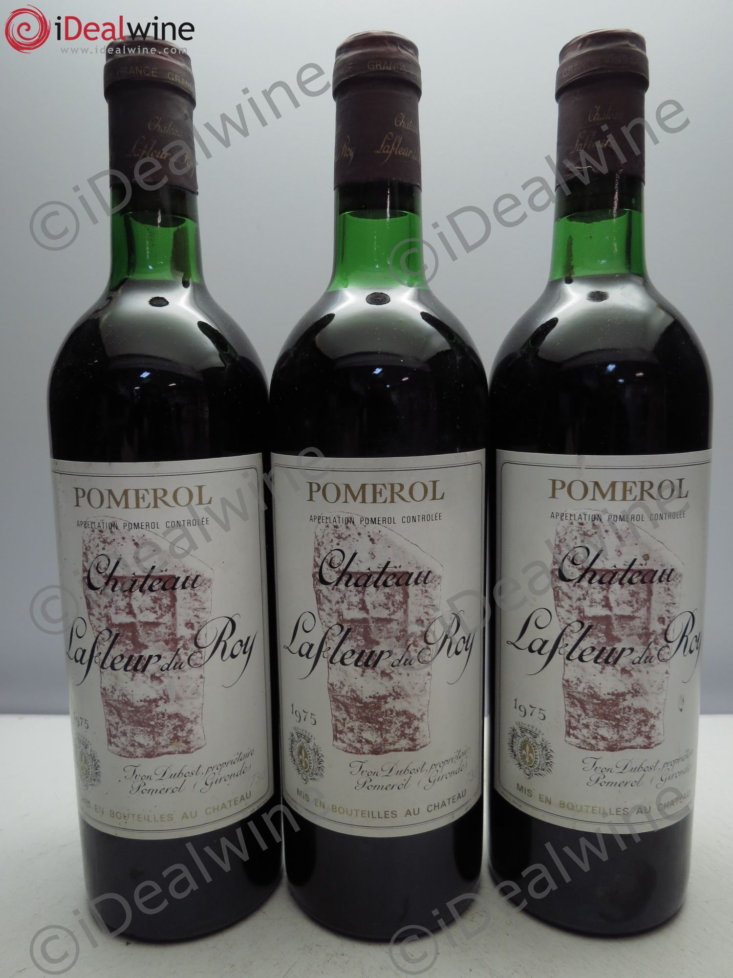 Bordeaux Château Lafleur du Roy Pomerol 1975 - Posten von 3 Flaschen - 0