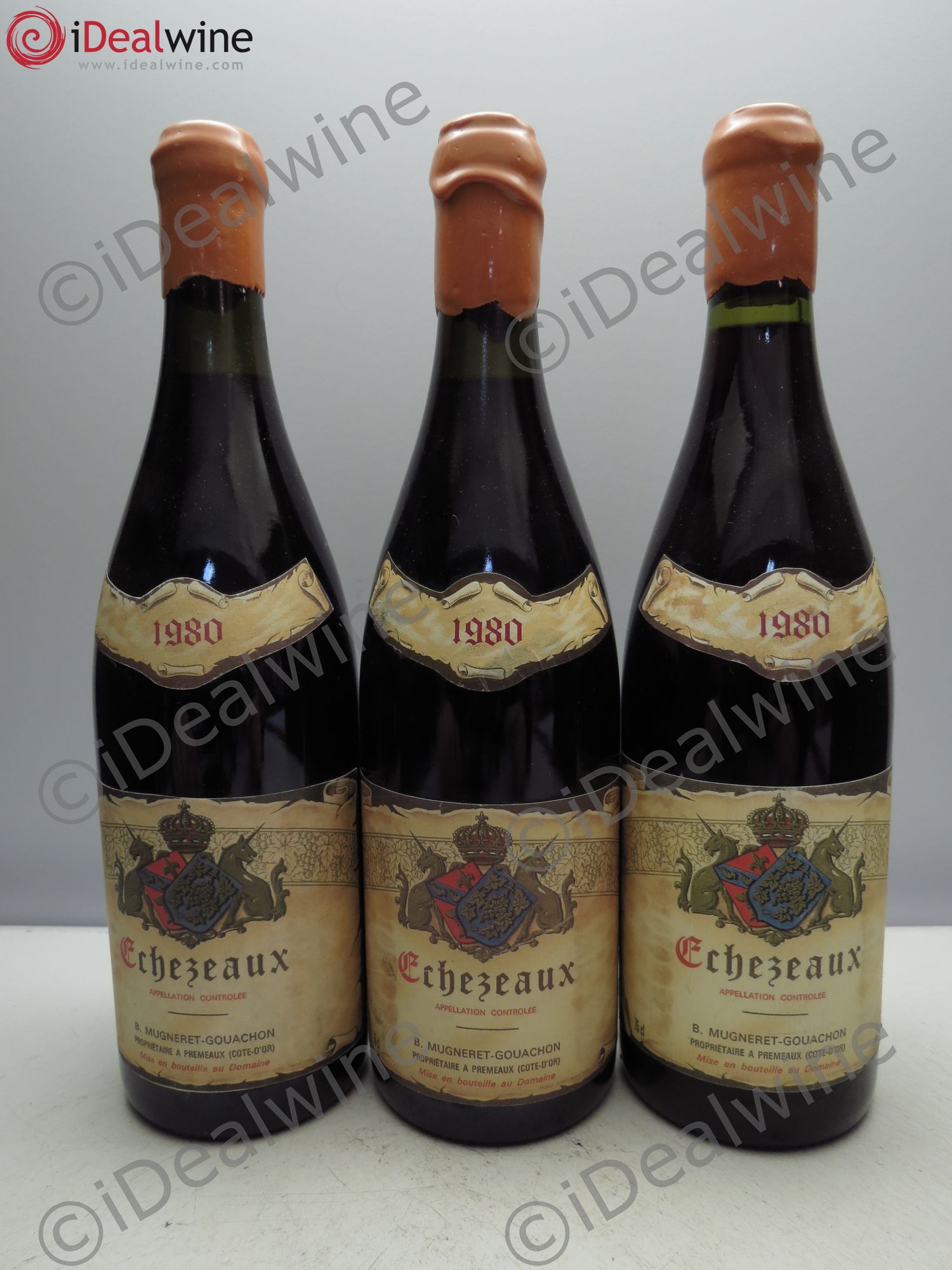 Echezeaux Grand Cru Mugneret Gouachon 1980 - Posten von 3 Flaschen - 0