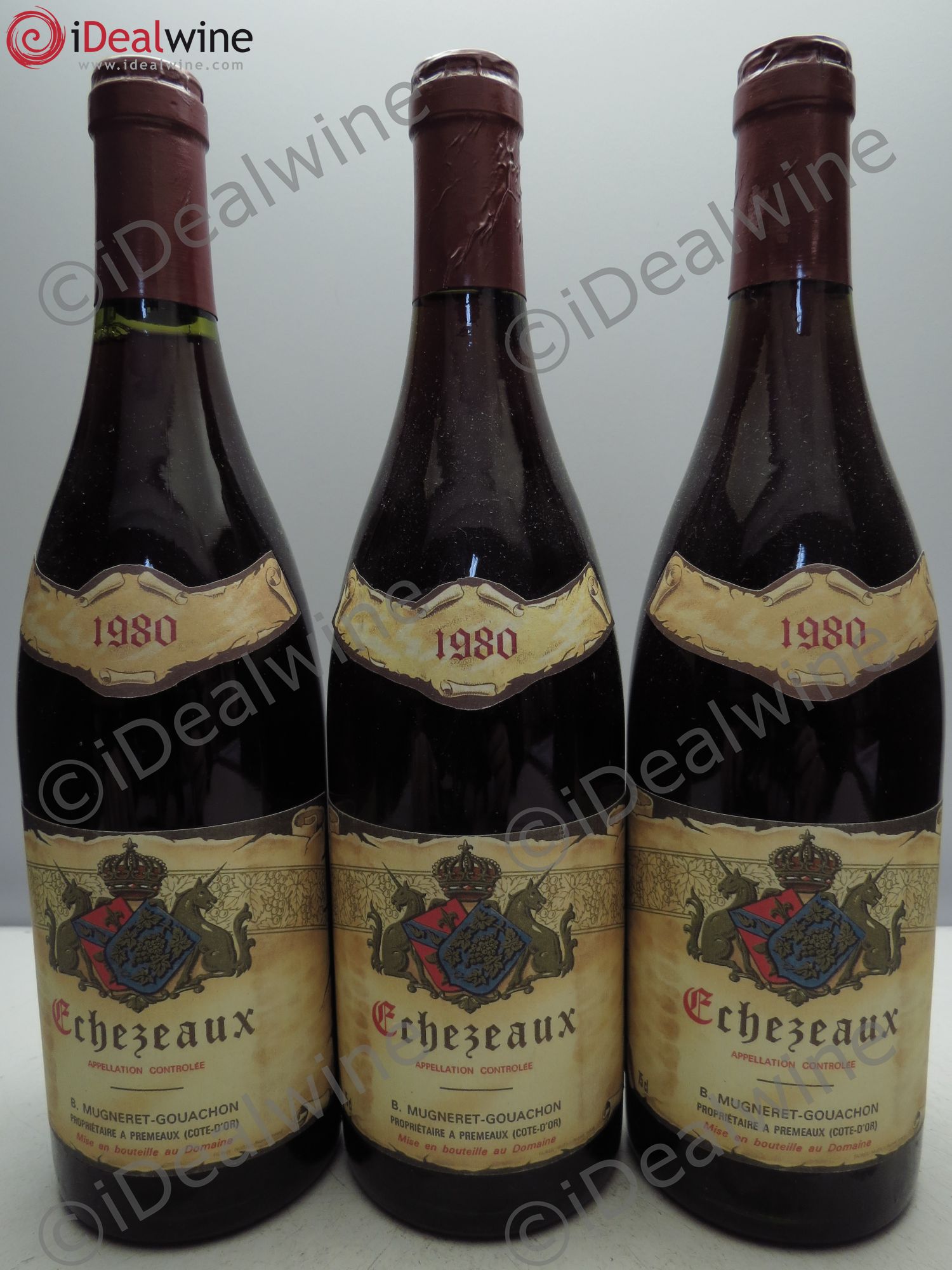 Echezeaux Grand Cru Mugneret Gouachon 1980 - Posten von 3 Flaschen - 0