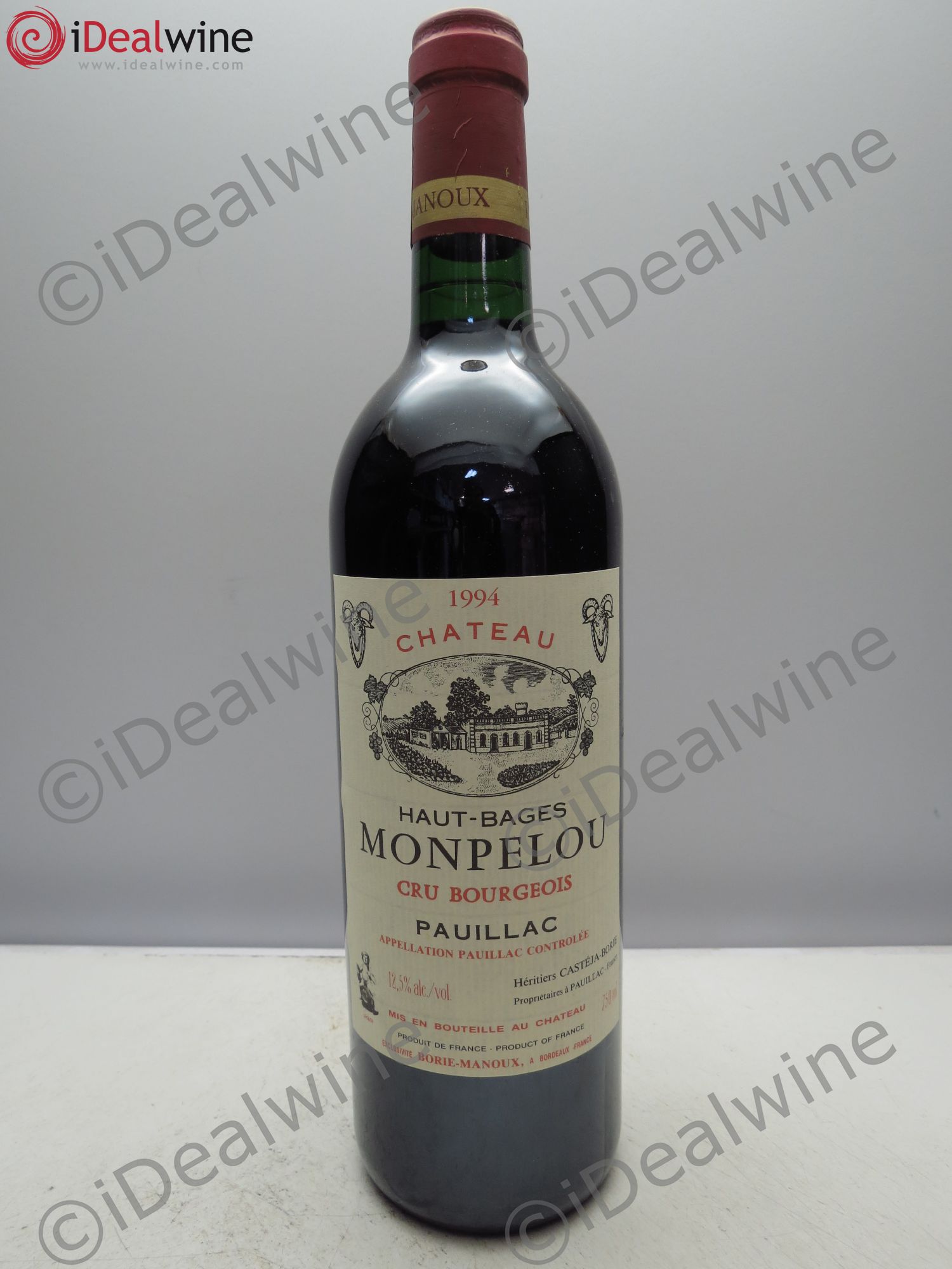 Château Haut Bages Monpelou Cru Bourgeois 1994 - Lot de 12 bouteilles - 0