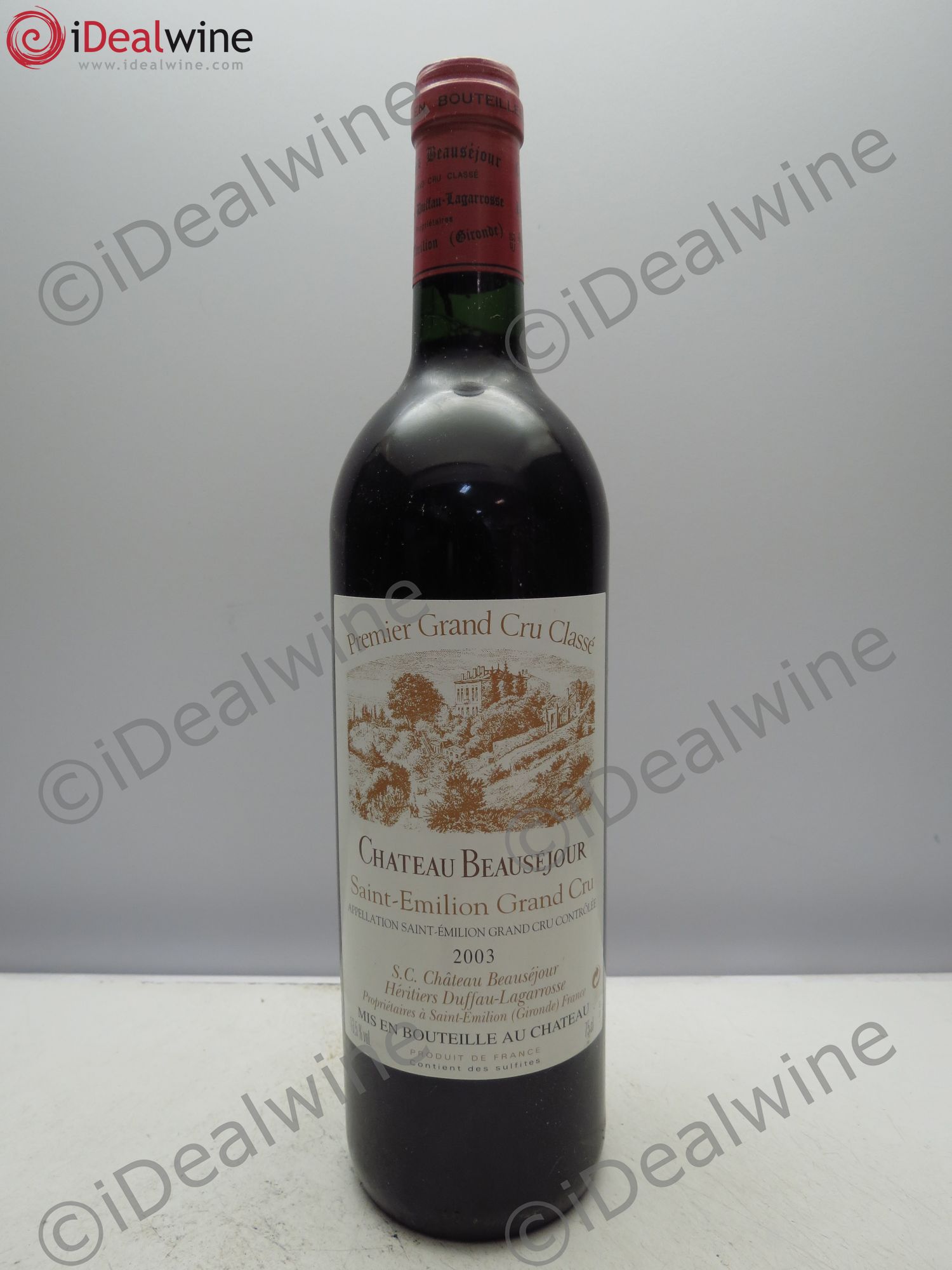 Château Beauséjour (Duffau-Lagarrosse) 1er Grand Cru Classé B 2003 - Lot de 1 bouteille - 0