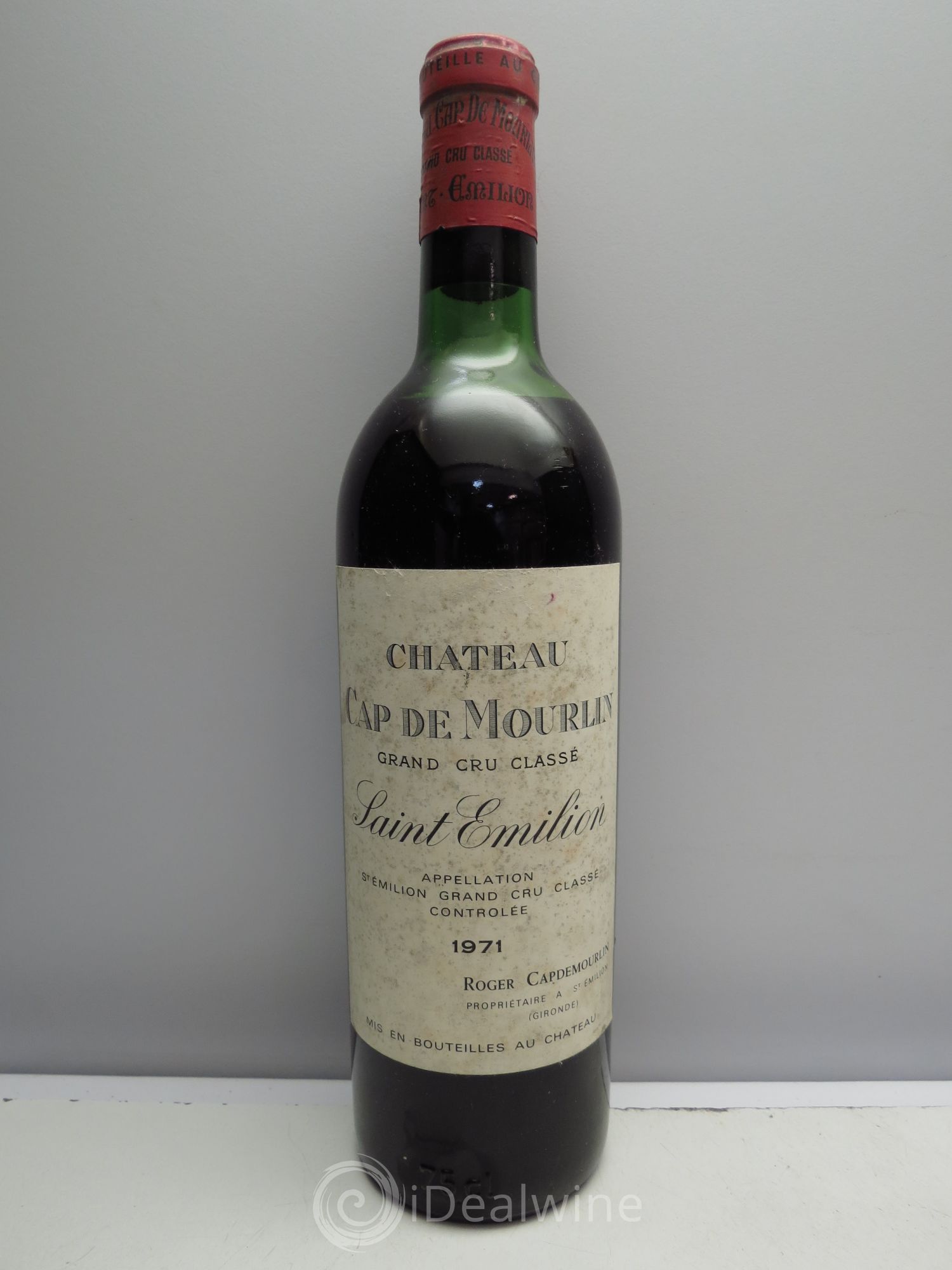 Château Cap de Mourlin Grand Cru Classé 1971 - Lot de 1 bouteille - 0