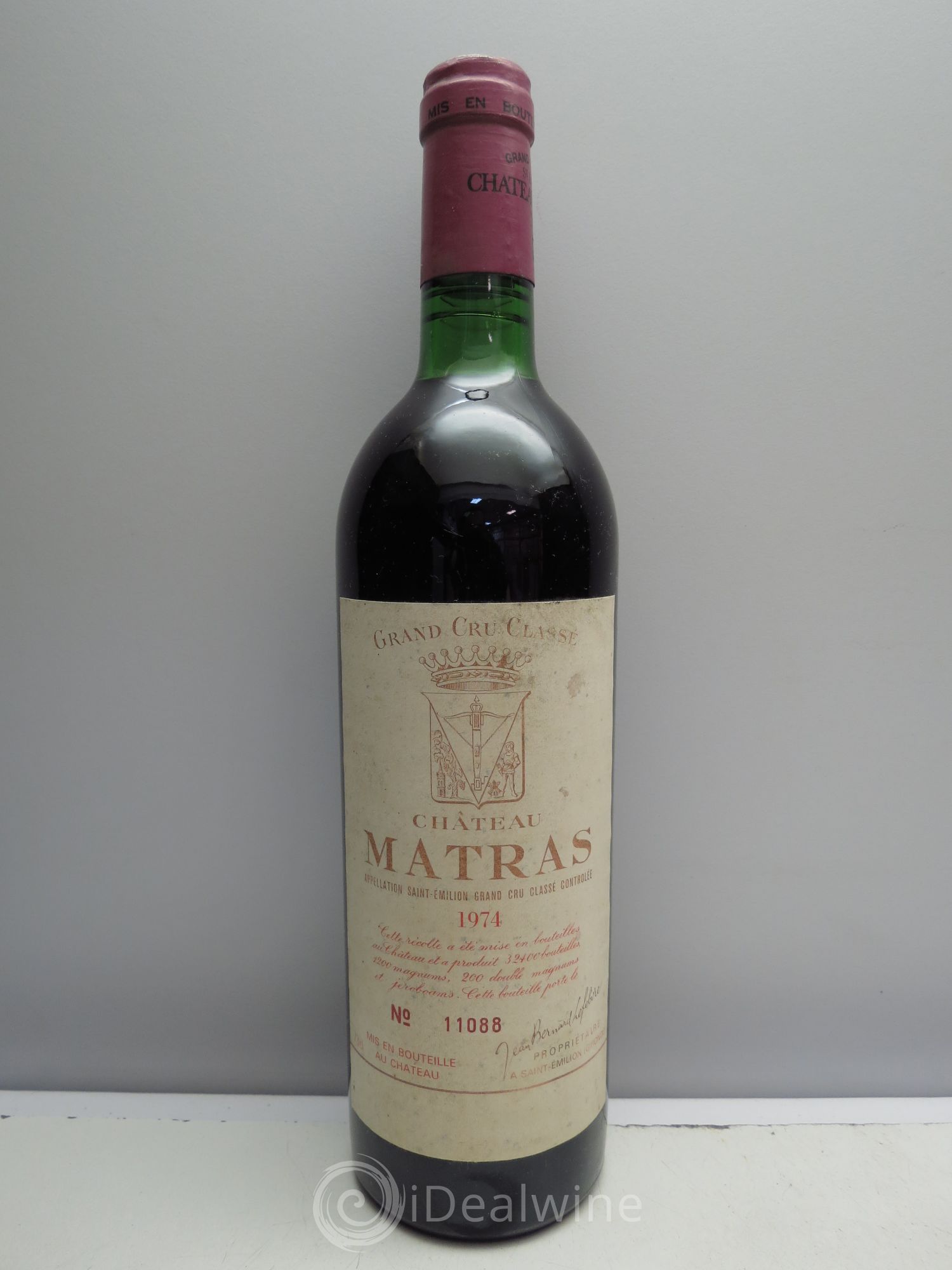 Château Matras 1974 - Posten von 1 Flasche - 0