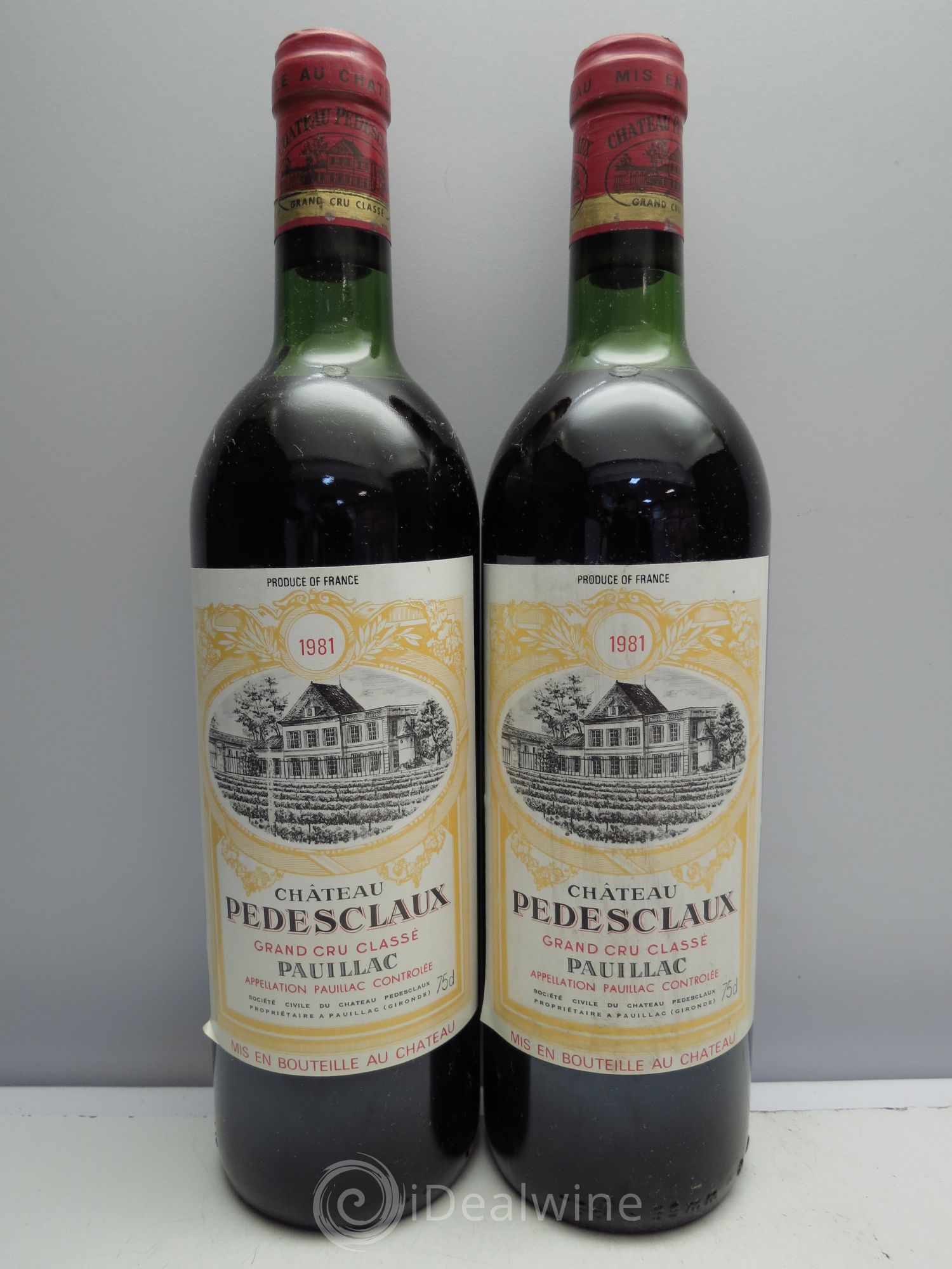 Château Pedesclaux 5ème Grand Cru Classé 1981 - Lot de 2 bouteilles - 0