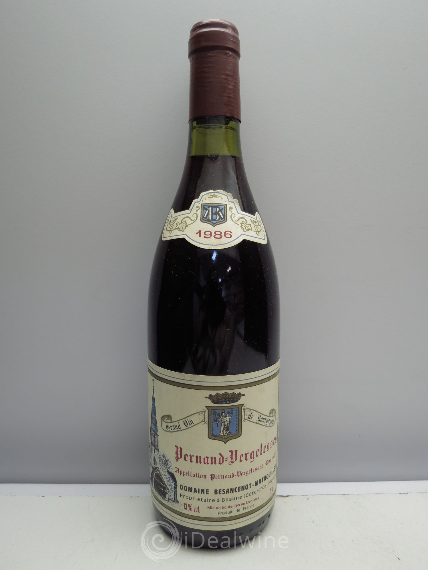 Pernand-Vergelesses Besancenot Mathouillet 1986 - Lot de 1 bouteille - 0