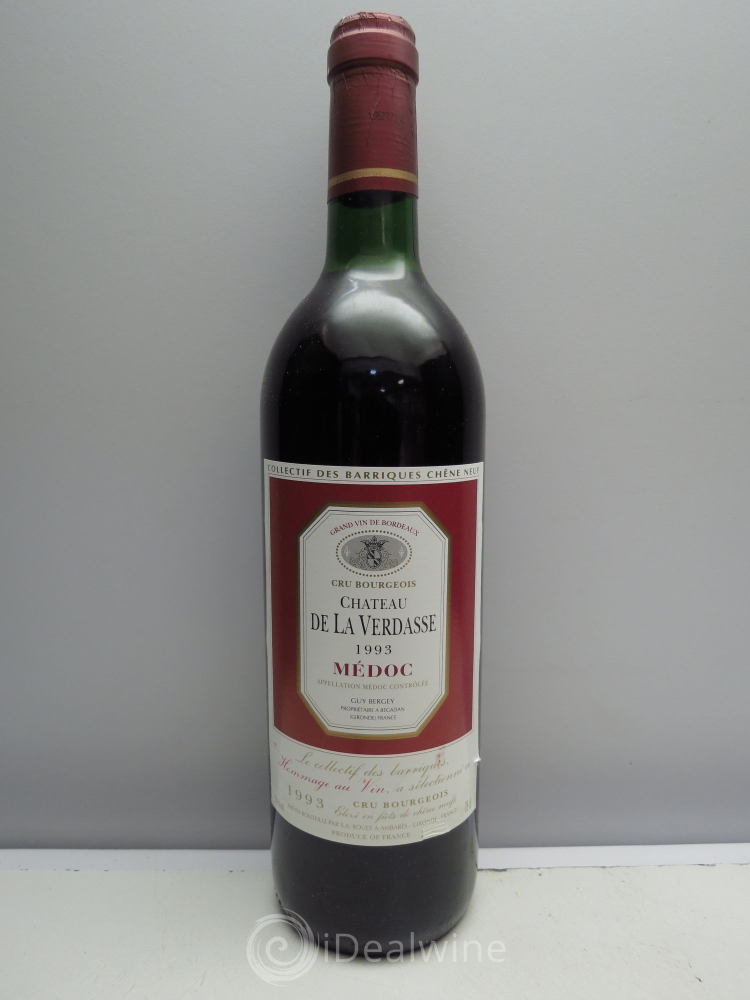 Bordeaux Château de la Verdasse 1993 - Posten von 12 Flaschen - 0