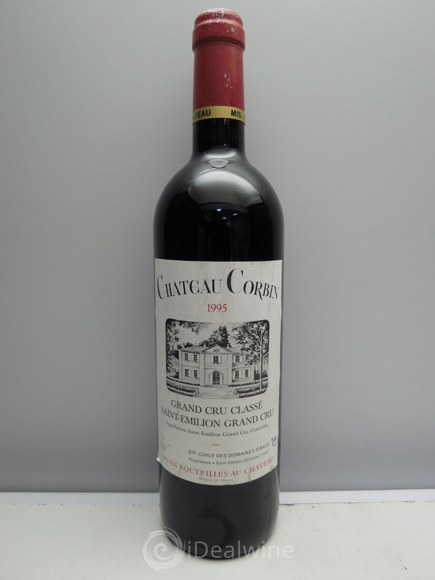 Château Corbin Grand Cru Classé 1995 - Lot de 1 bouteille - 0