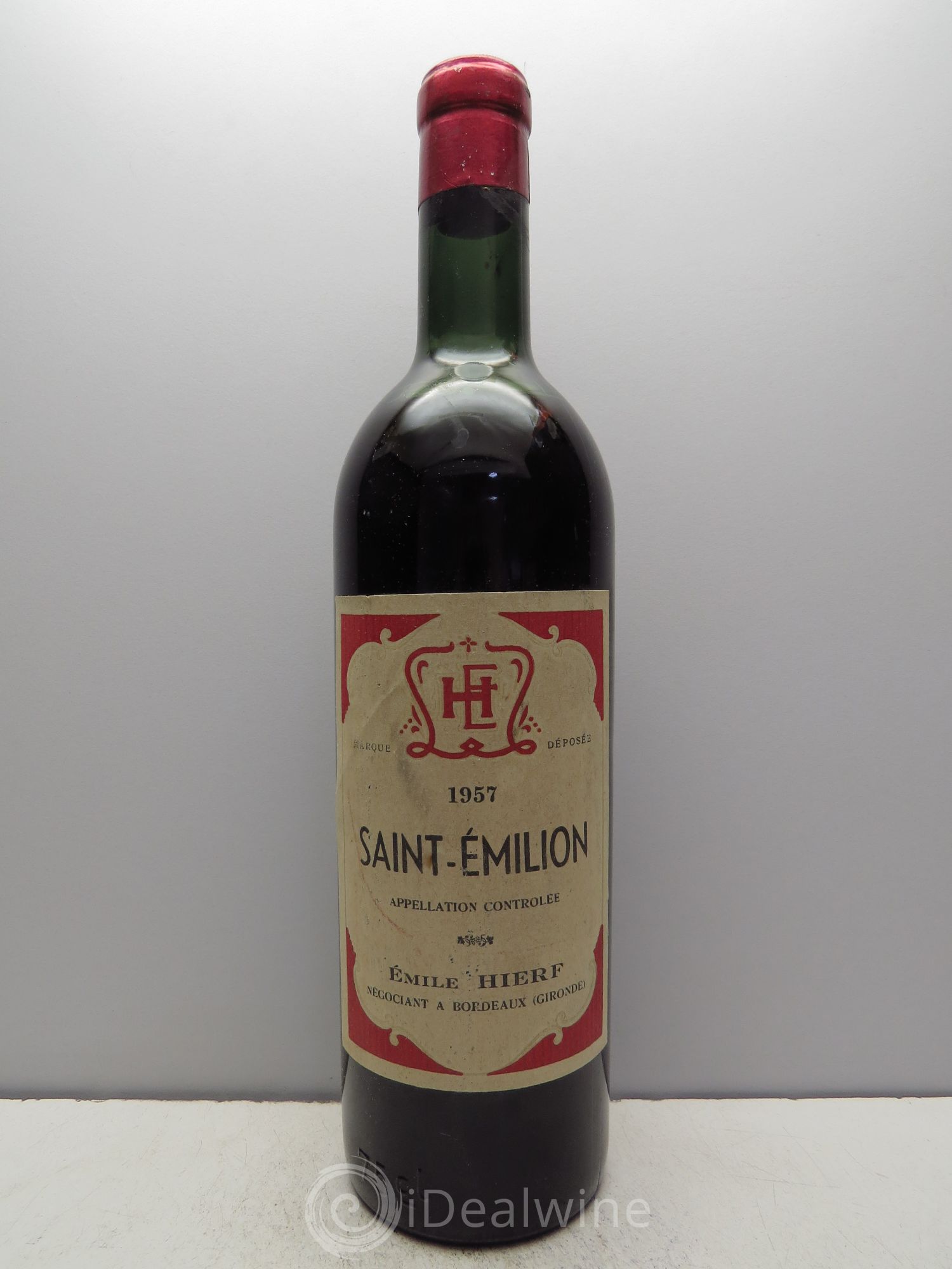 Saint-Émilion Emile Hierf 1957 - Lot de 1 bouteille - 0