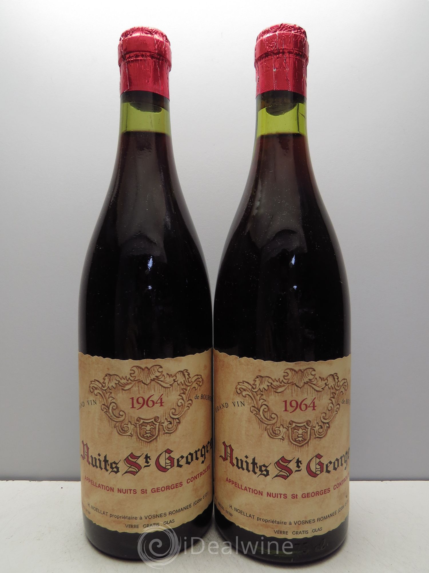 Nuits-Saint-Georges Noellat 1964 - Lot de 2 bouteilles - 0