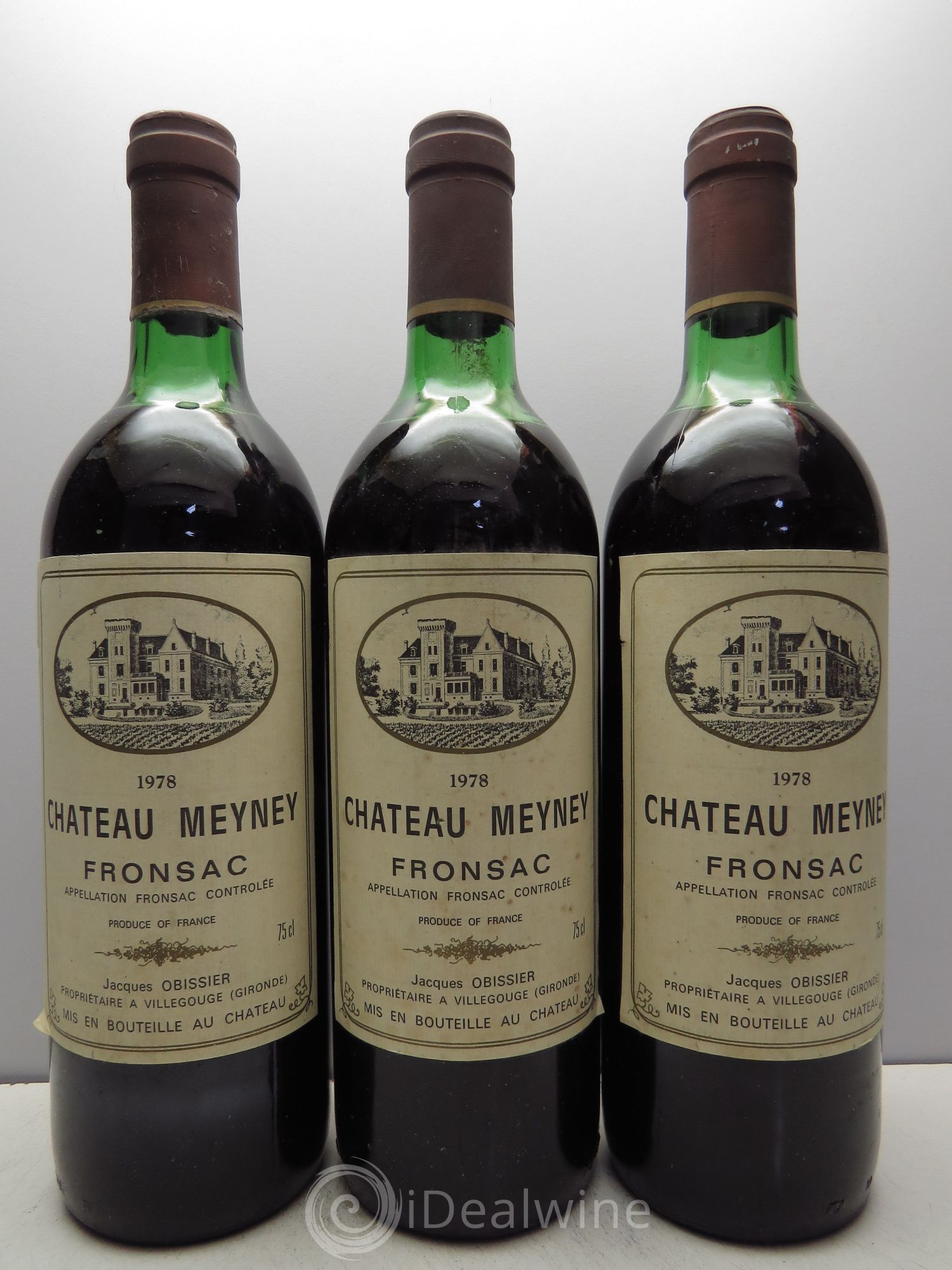 Fronsac Château Meyney 1978 - Lot de 3 bouteilles - 0