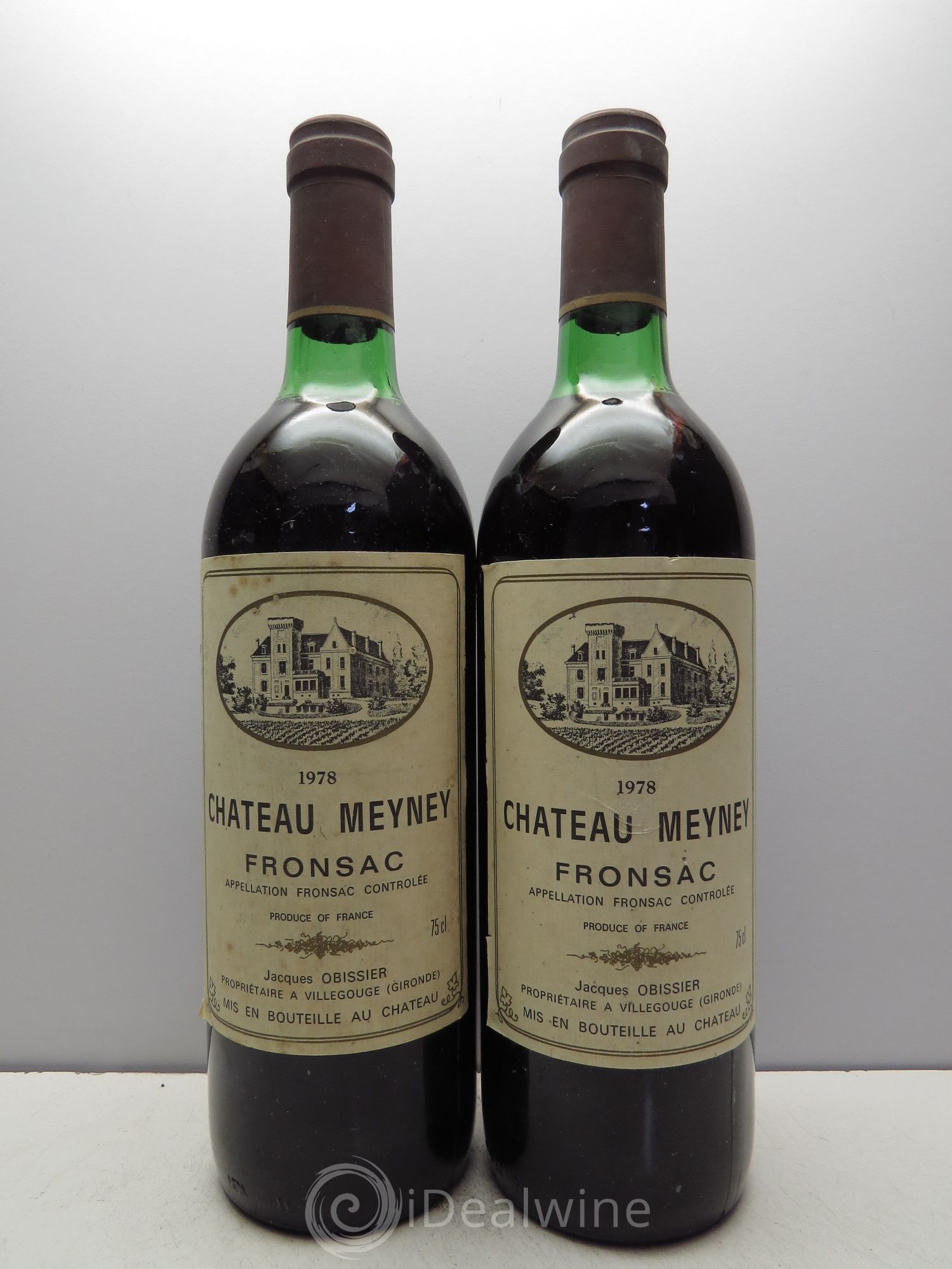 Fronsac Château Meyney 1978 - Lot de 2 bouteilles - 0