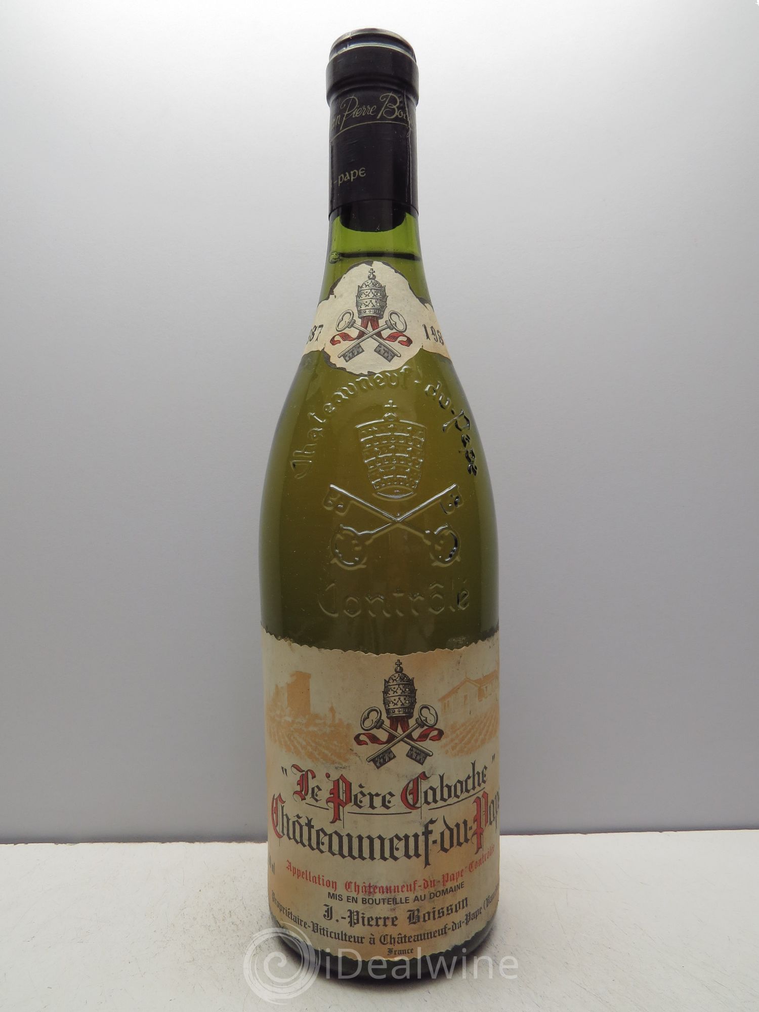 Châteauneuf-du-Pape la Père Caboche Jean-Pierre Bouisson 1987 - Posten von 1 Flasche - 0