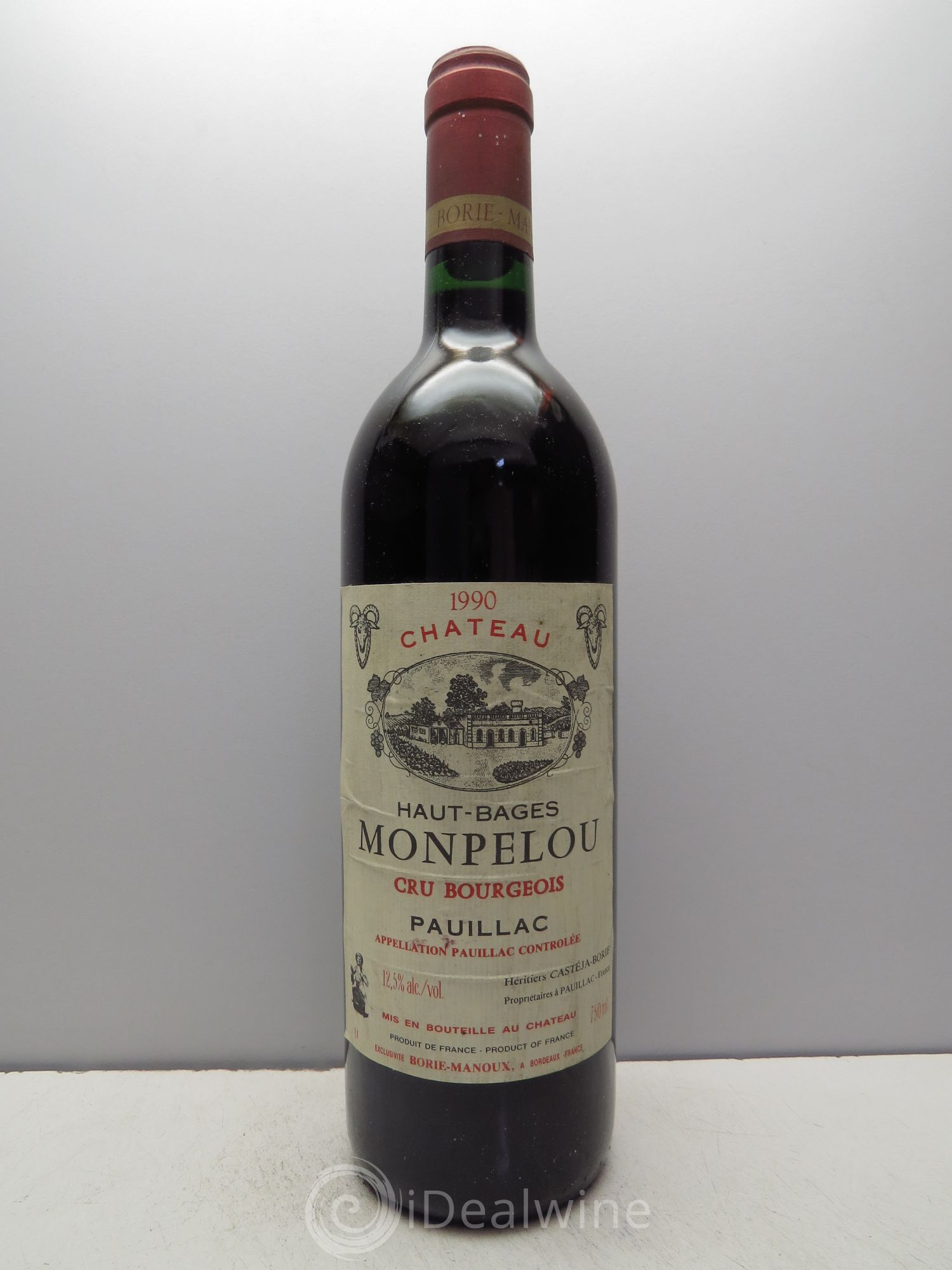 Château Haut Bages Monpelou Cru Bourgeois 1990 - Lot de 1 bouteille - 0