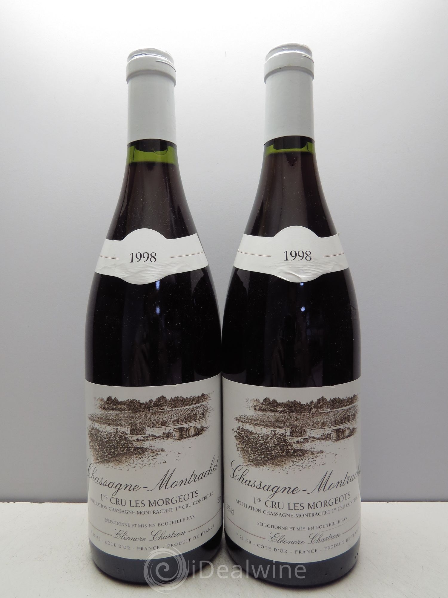 Chassagne-Montrachet les Morgeots E.Chartron 1998 - Lot de 2 bouteilles - 0