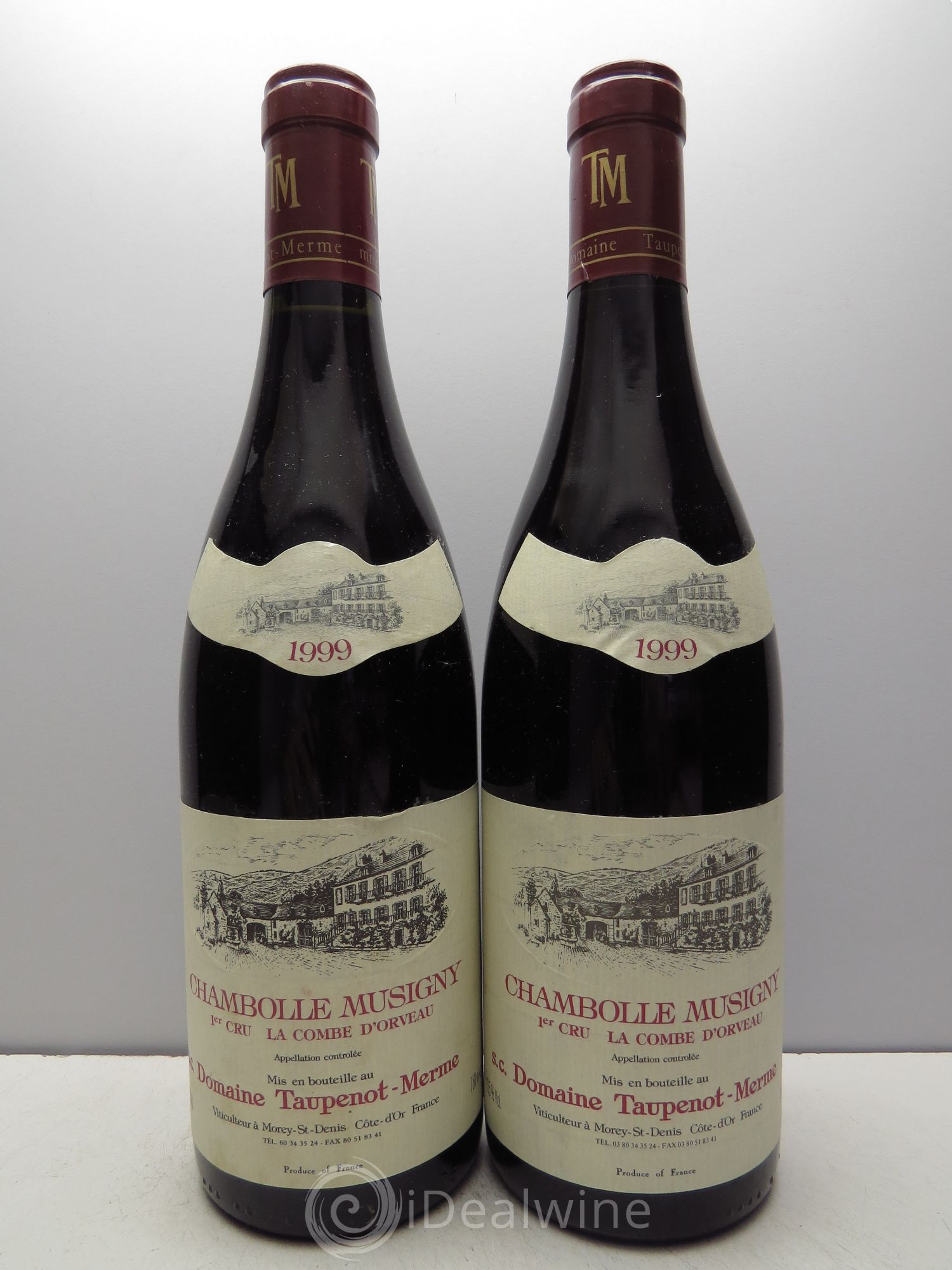 Chambolle-Musigny 1er Cru Taupenot Merme 1999 - Lot de 2 bouteilles - 0