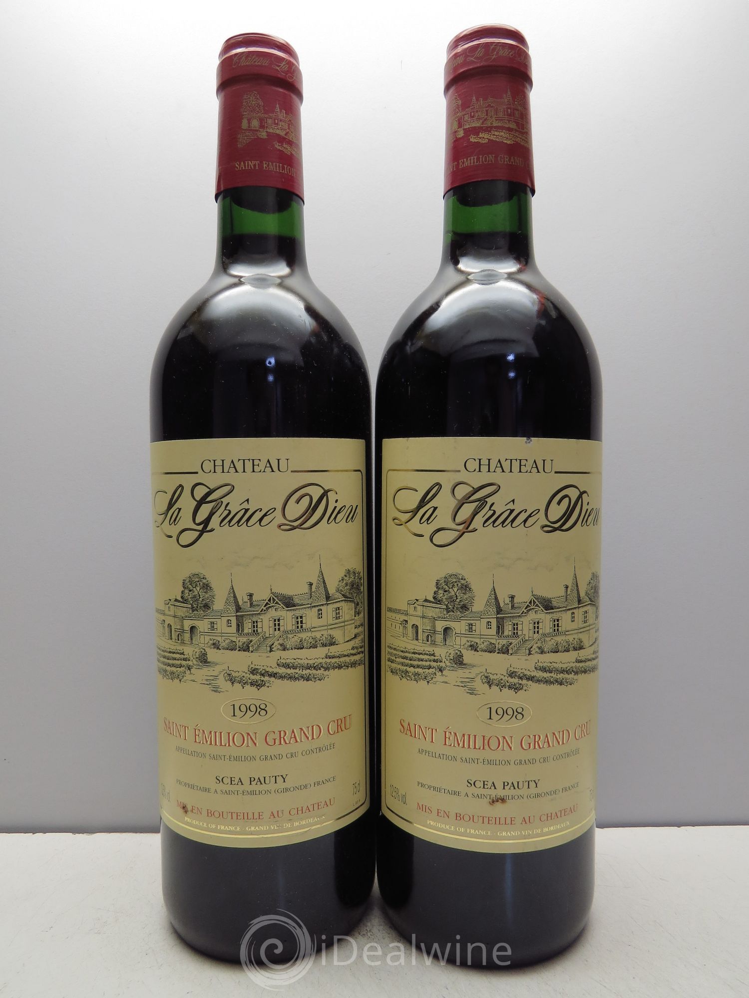 Château la Grâce Dieu 1998 - Lot de 2 bouteilles - 0