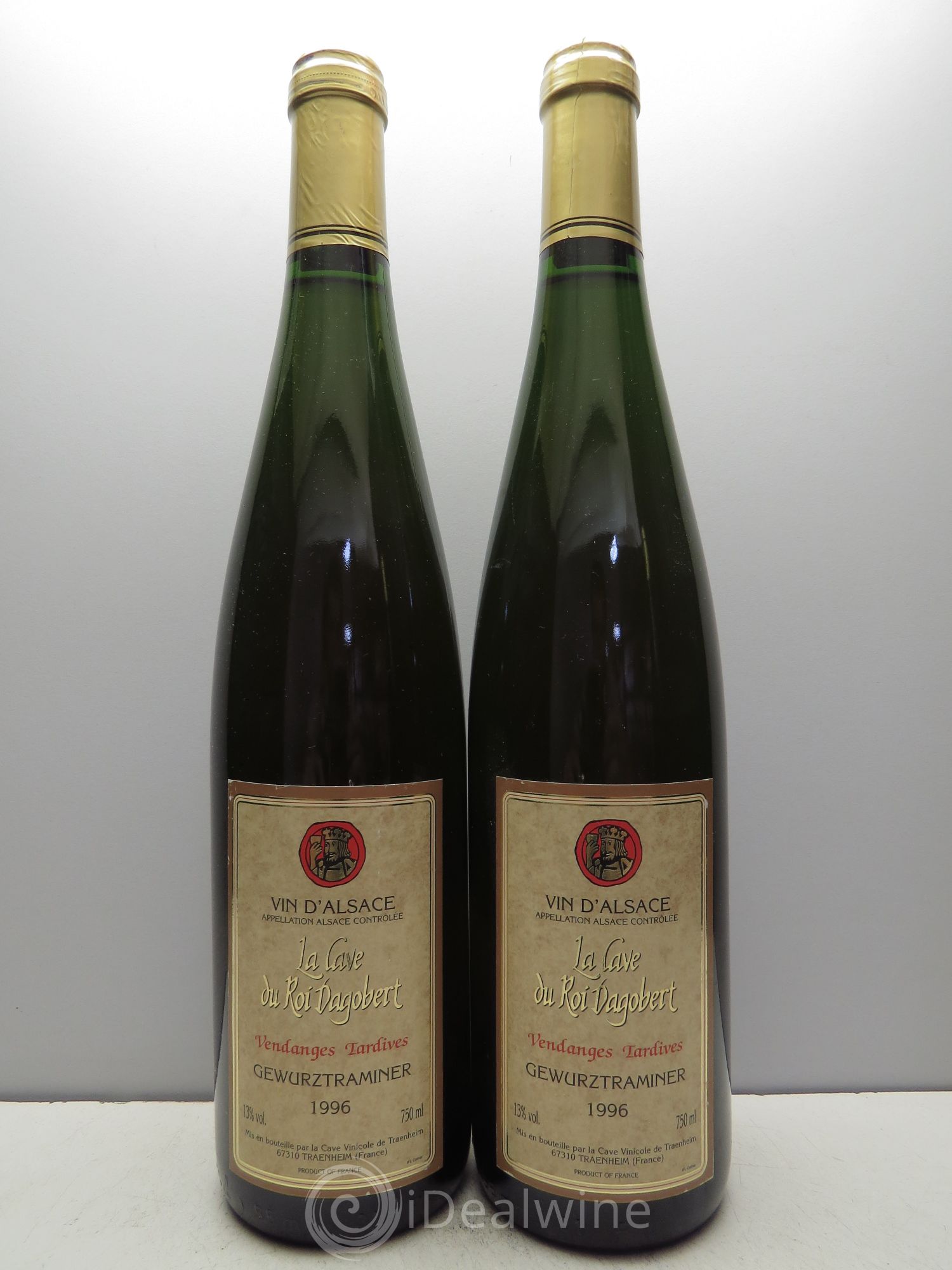 Gewurztraminer Vendanges Tardives la Cave du Roi Dagobert 1996 - Lotto di 2 bottiglie - 0