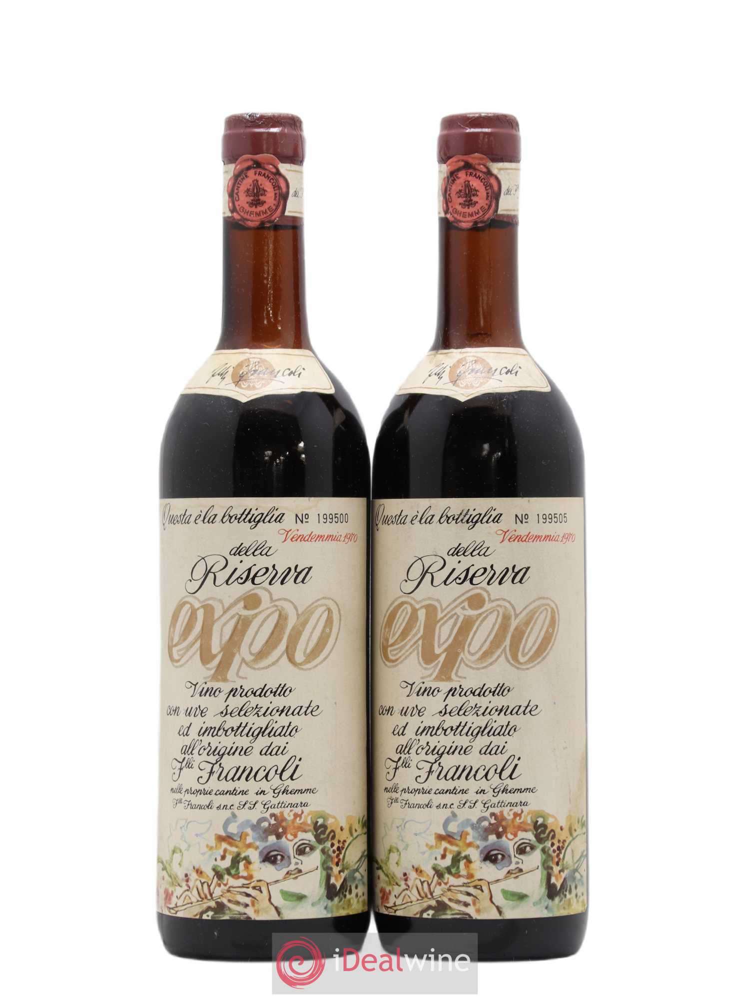 Italie Fratelli Francoli Expo Riserva (sans prix de réserve) 1970 - Posten von 2 Flaschen - 0
