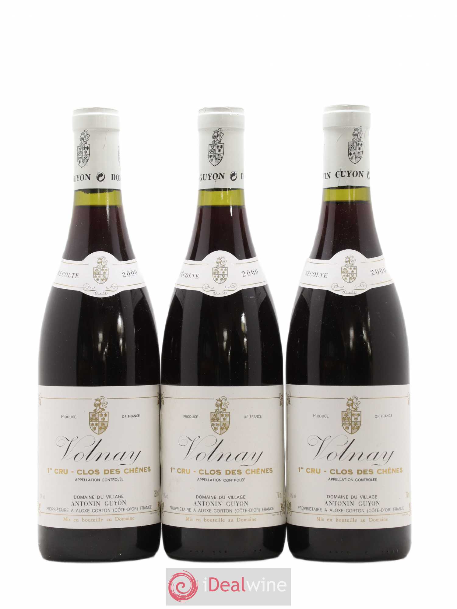 Volnay 1er Cru Clos Des Chênes Antonin Guyon 2000 - Posten von 3 Flaschen - 0