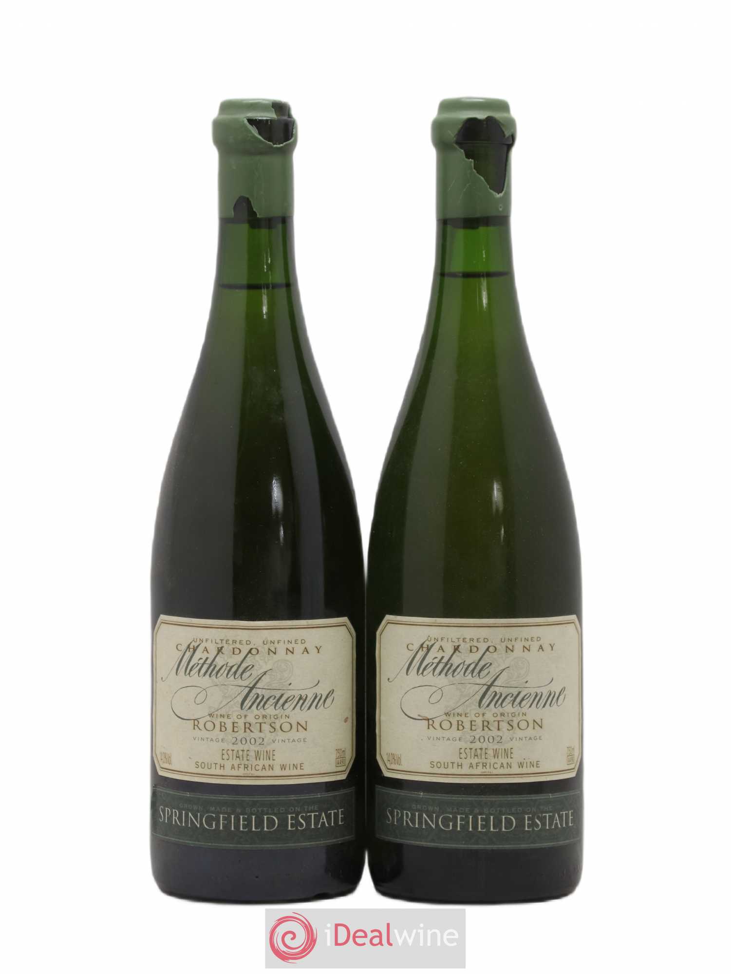 Afrique du Sud Chardonnay Méthode ancienne Robertson 2002 - Posten von 2 Flaschen - 0