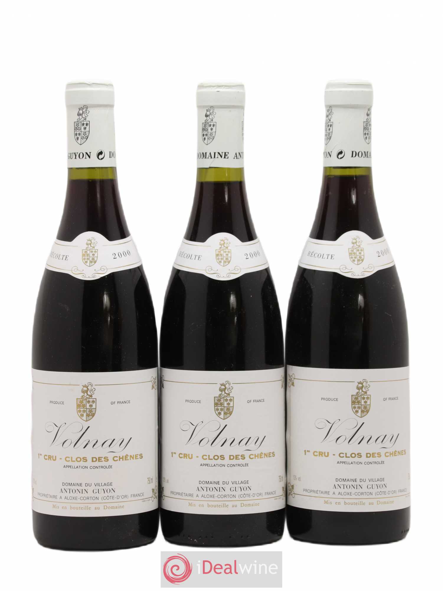 Volnay 1er Cru Clos des Chênes Antonin Guyon 2000 - Posten von 3 Flaschen - 0
