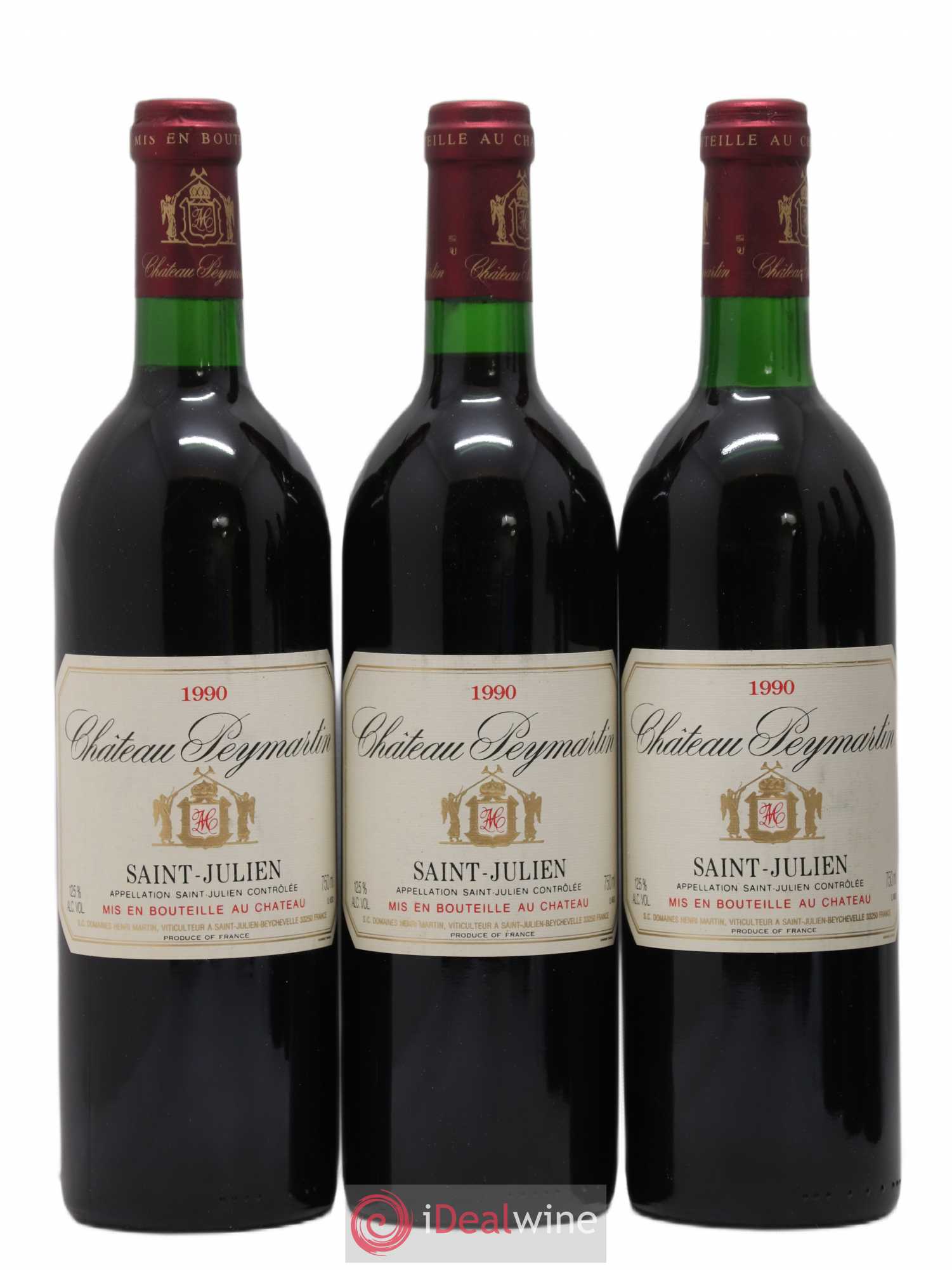 Saint-Julien Château Peymartin 1990 - Lot of 6 bottles - 1