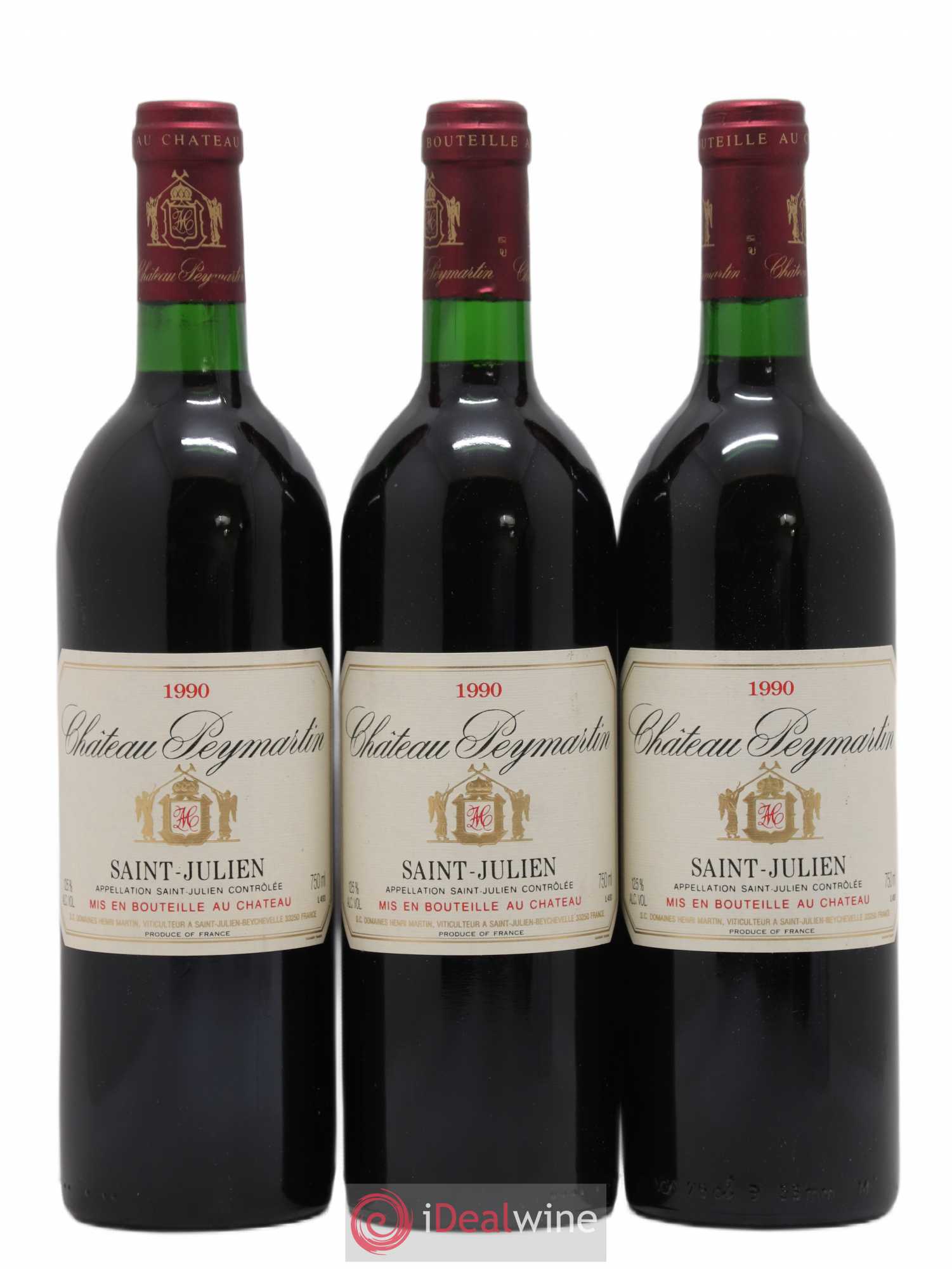 Saint-Julien Château Peymartin 1990 - Lot of 6 bottles - 2