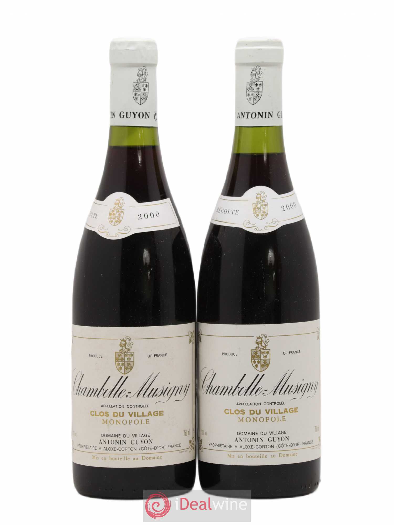 Chambolle-Musigny Clos Du Village Antonin Guyon 2000 - Posten von 2 Flaschen - 0