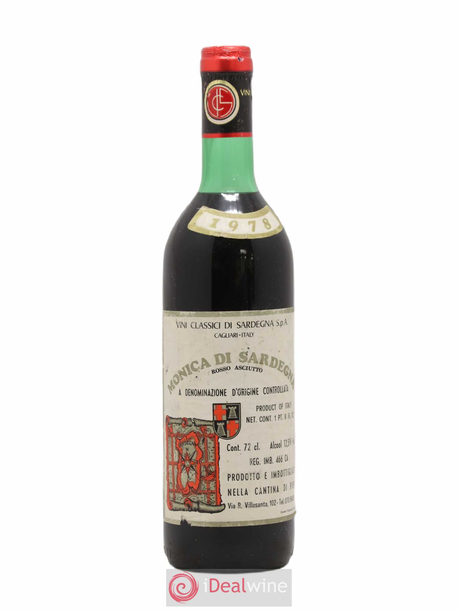 Sardaigne Monica Di Sardenia Cantina Di pirri 1978 - Posten von 1 Flasche - 0