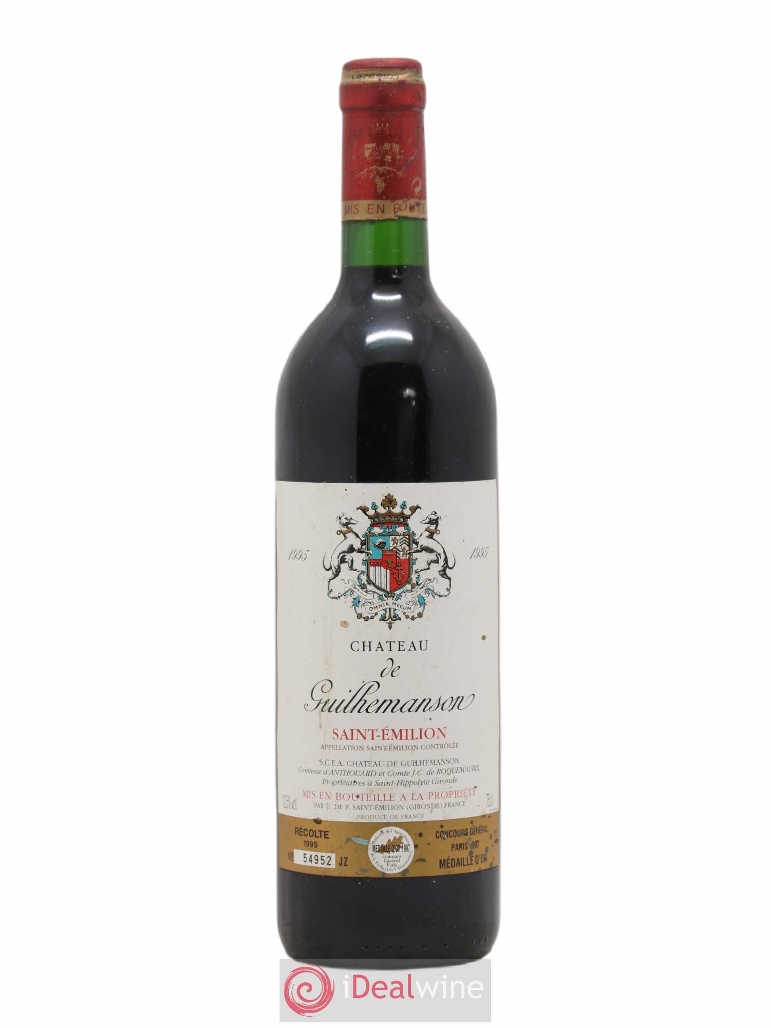 Saint-Émilion Château de Gilhemanson 1995 - Posten von 1 Flasche - 0
