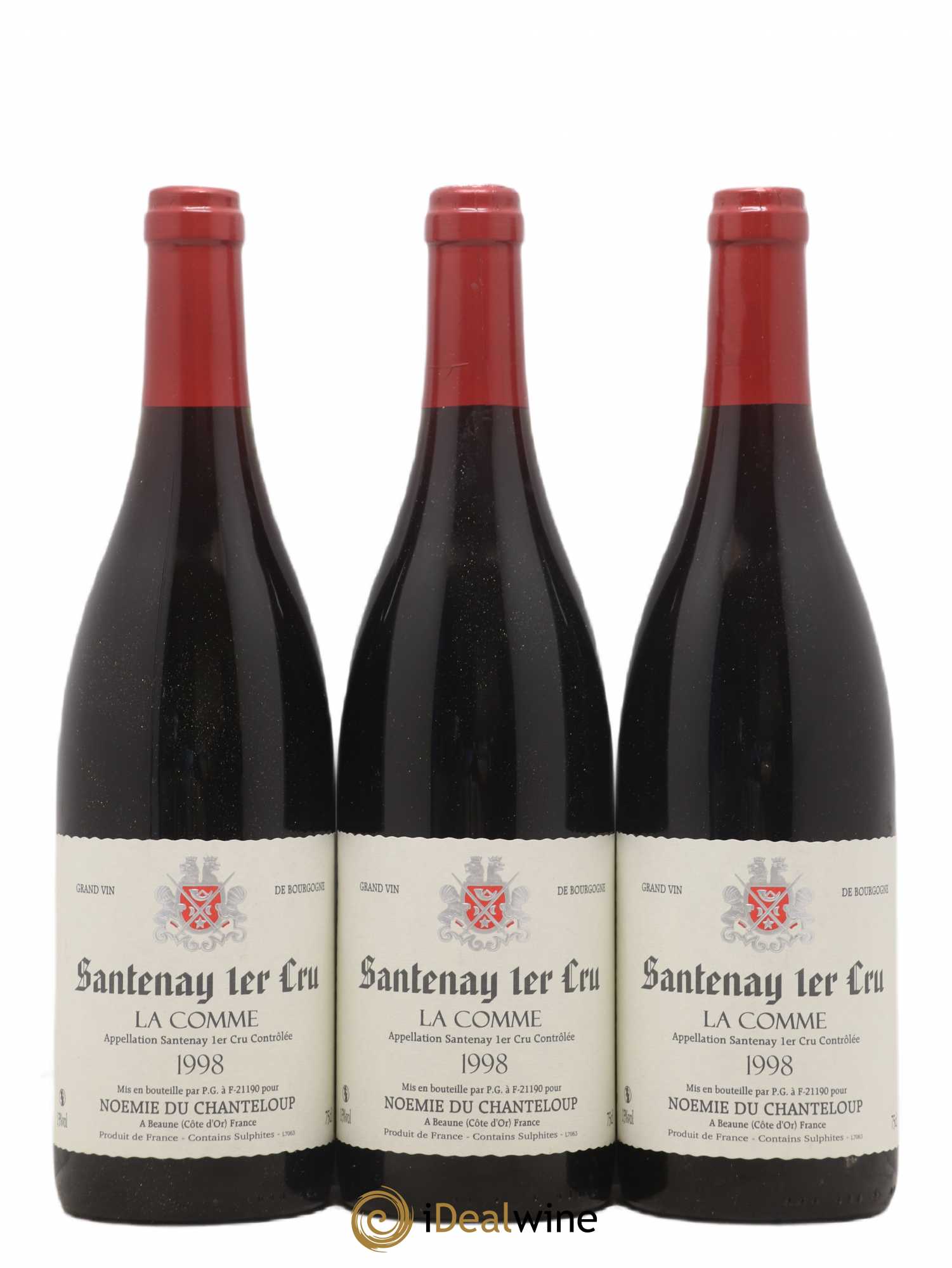 Santenay 1er Cru La Comme Noémie de Chanteloup 1998 - Posten von 3 Flaschen - 0