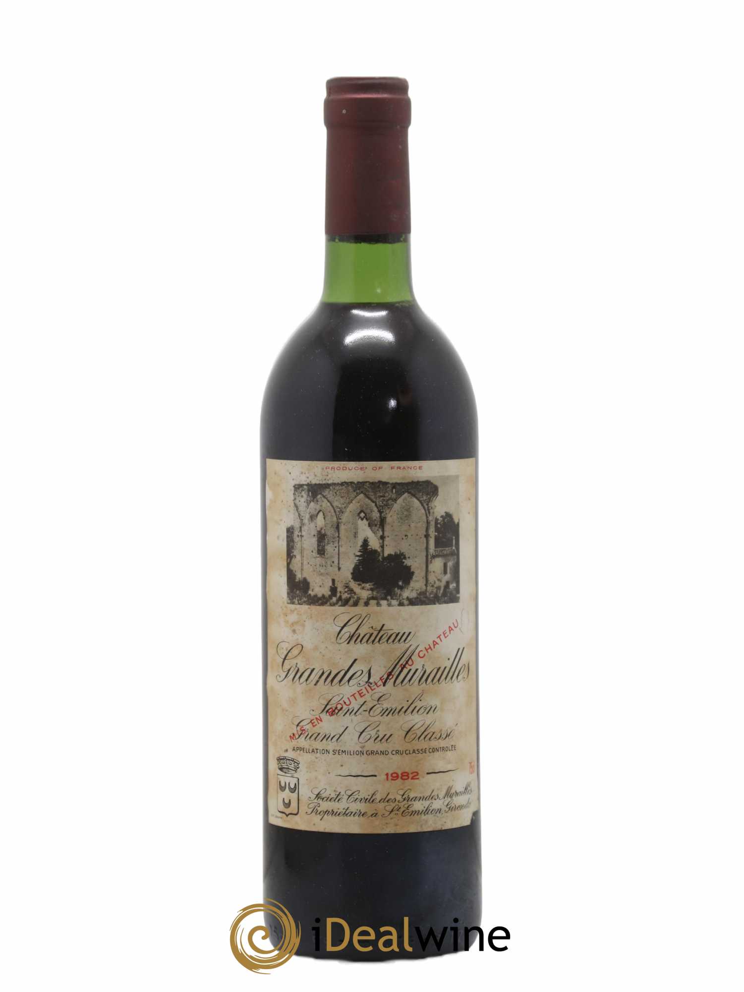 Château les Grandes Murailles Grand Cru Classé 1982 - Lot de 1 bouteille - 0