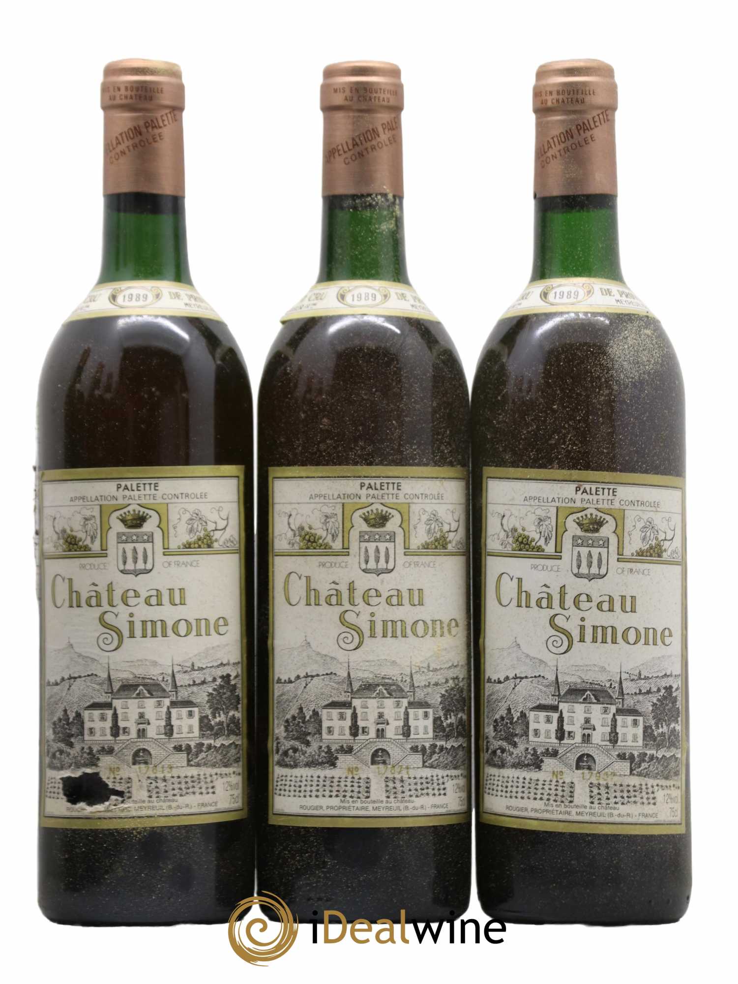 Palette Château Simone Famille Rougier 1989 - Lot de 12 bouteilles - 2