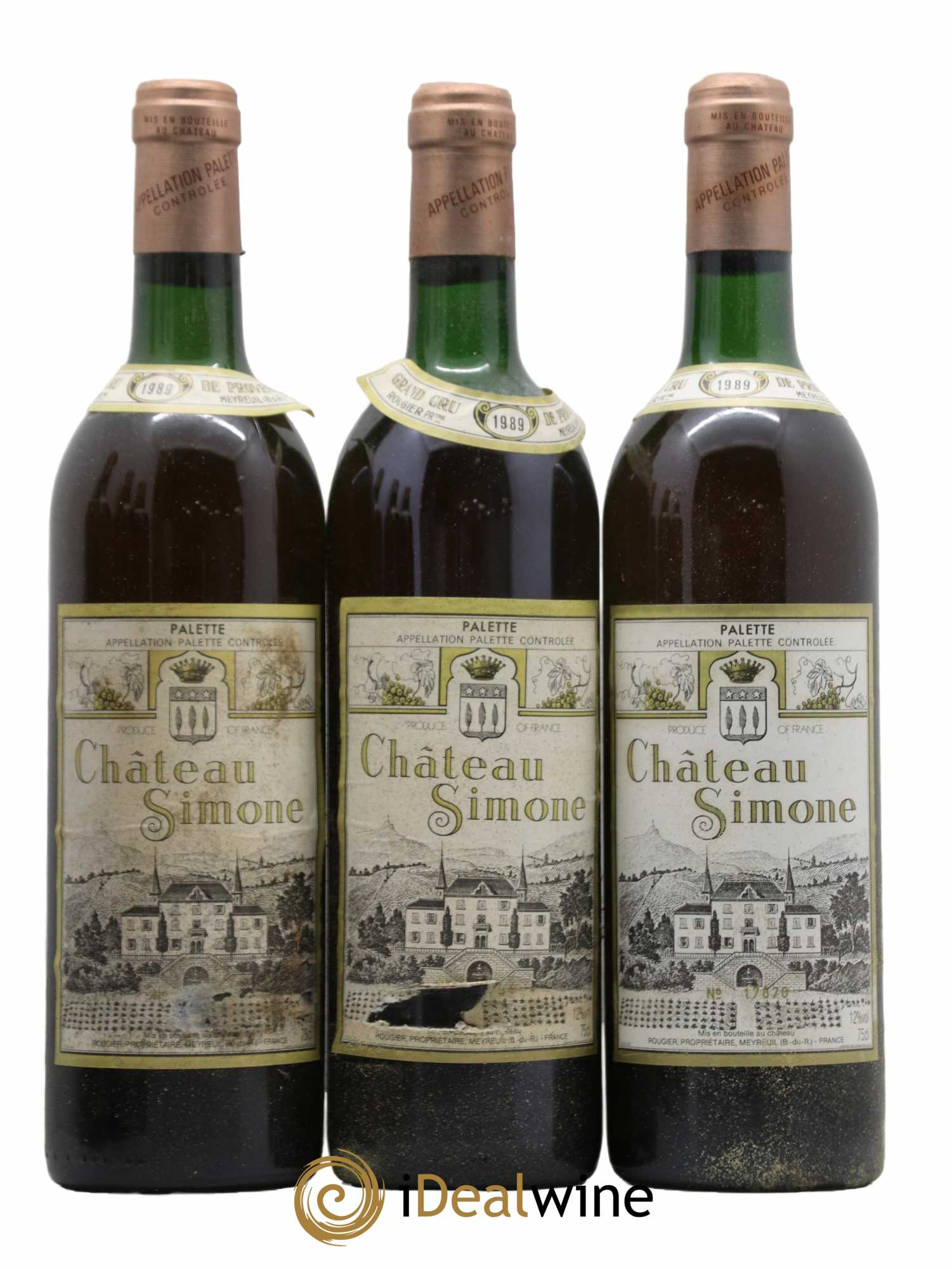 Palette Château Simone Famille Rougier 1989 - Lot de 12 bouteilles - 3
