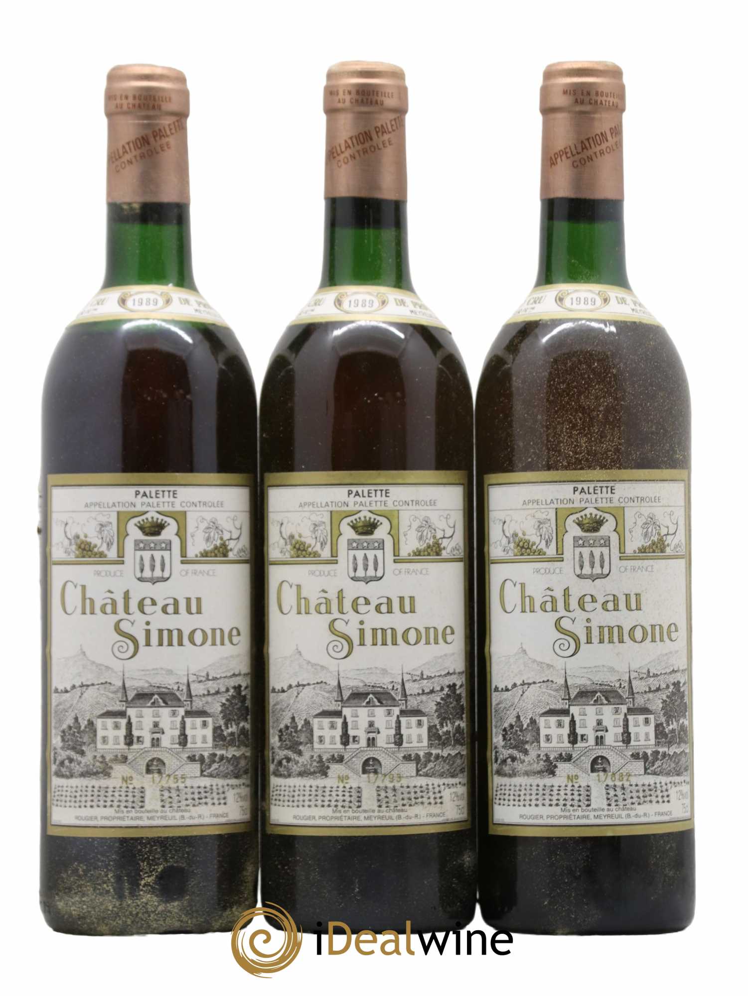 Palette Château Simone Famille Rougier 1989 - Lot de 12 bouteilles - 4