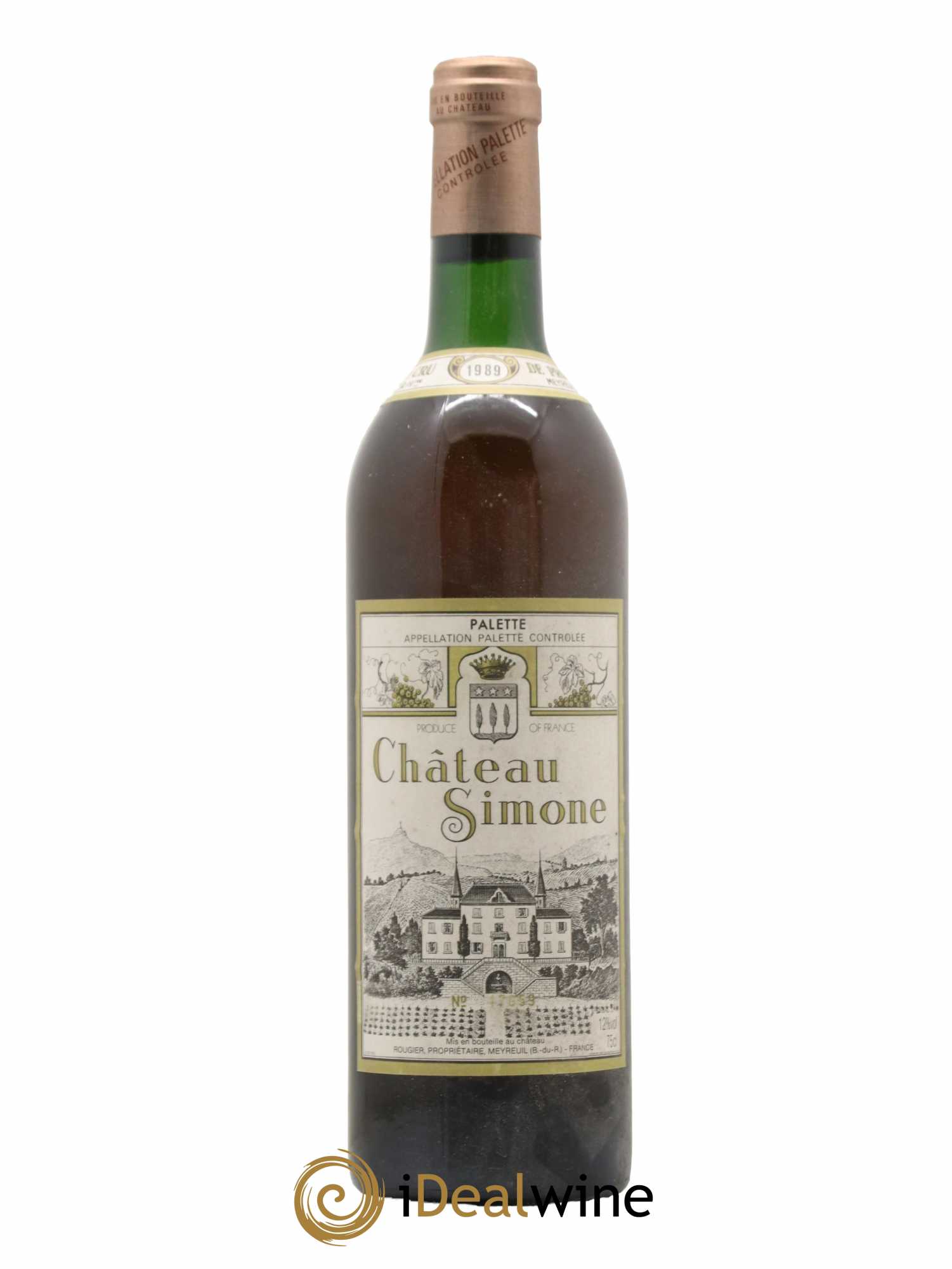 Palette Château Simone Famille Rougier 1989 - Posten von 1 Flasche - 0