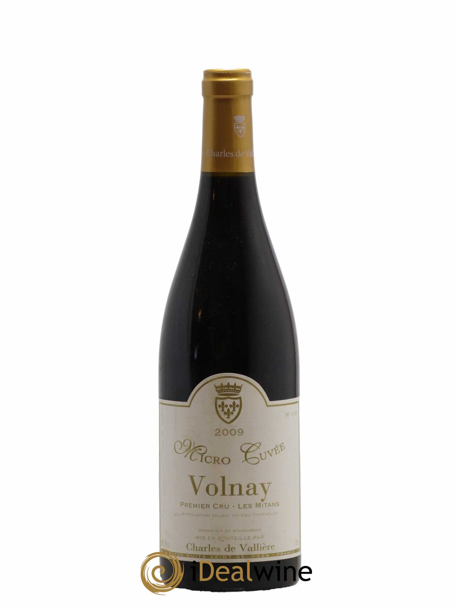 Volnay 1er Cru Les Mitans Micro Cuvée Charles de Vallière 2009 - Lot de 1 bouteille - 0