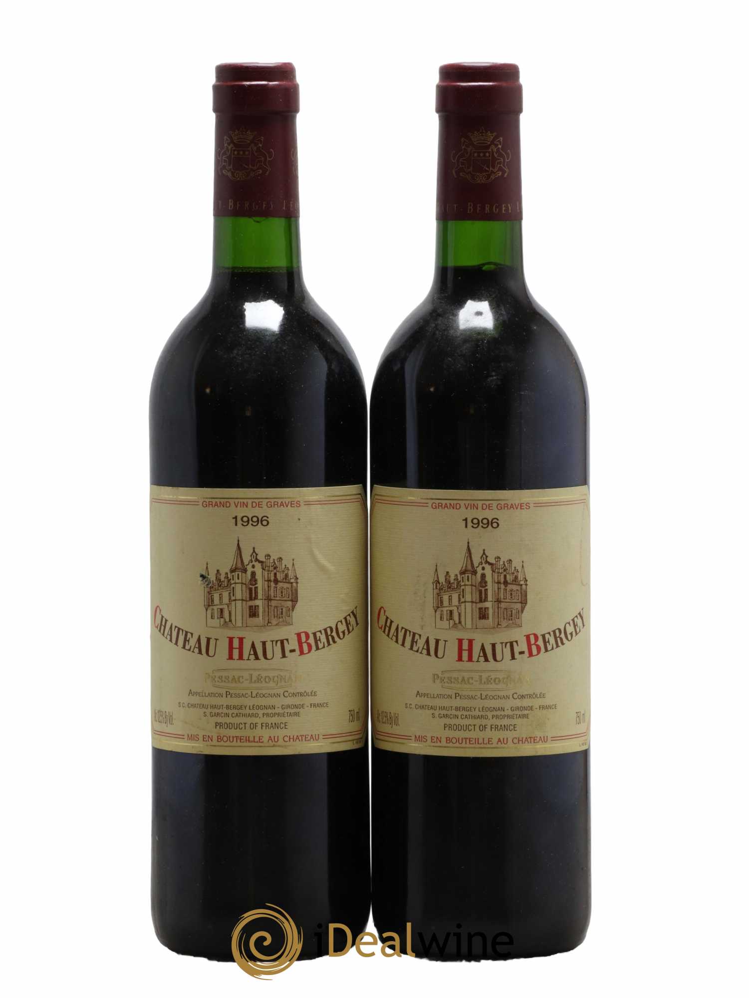 Château Haut-Bergey 1996 - Lot de 2 bouteilles - 0