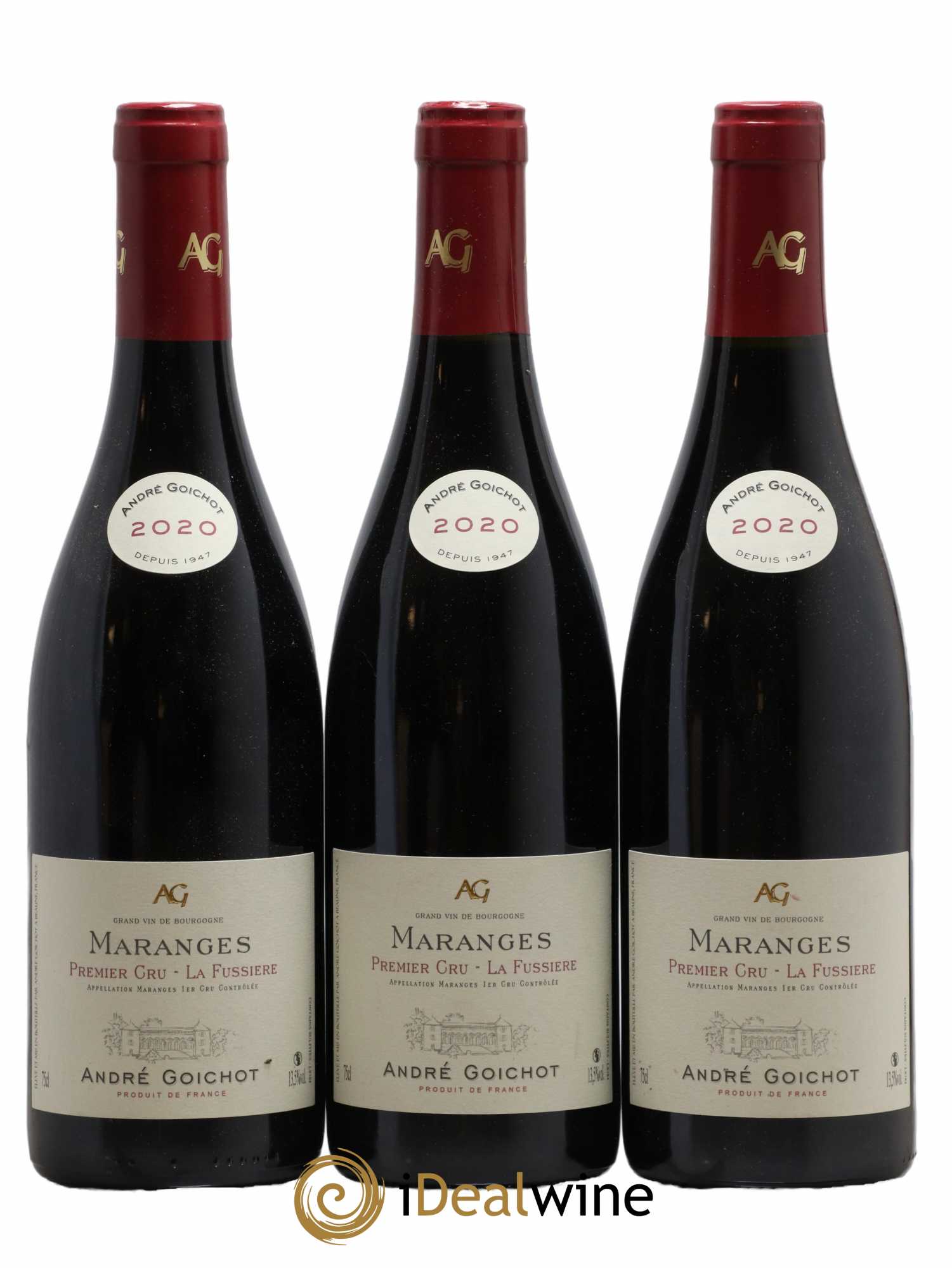 Maranges 1er Cru La Fussière André Goichot 2020 - Lot de 3 bouteilles - 0