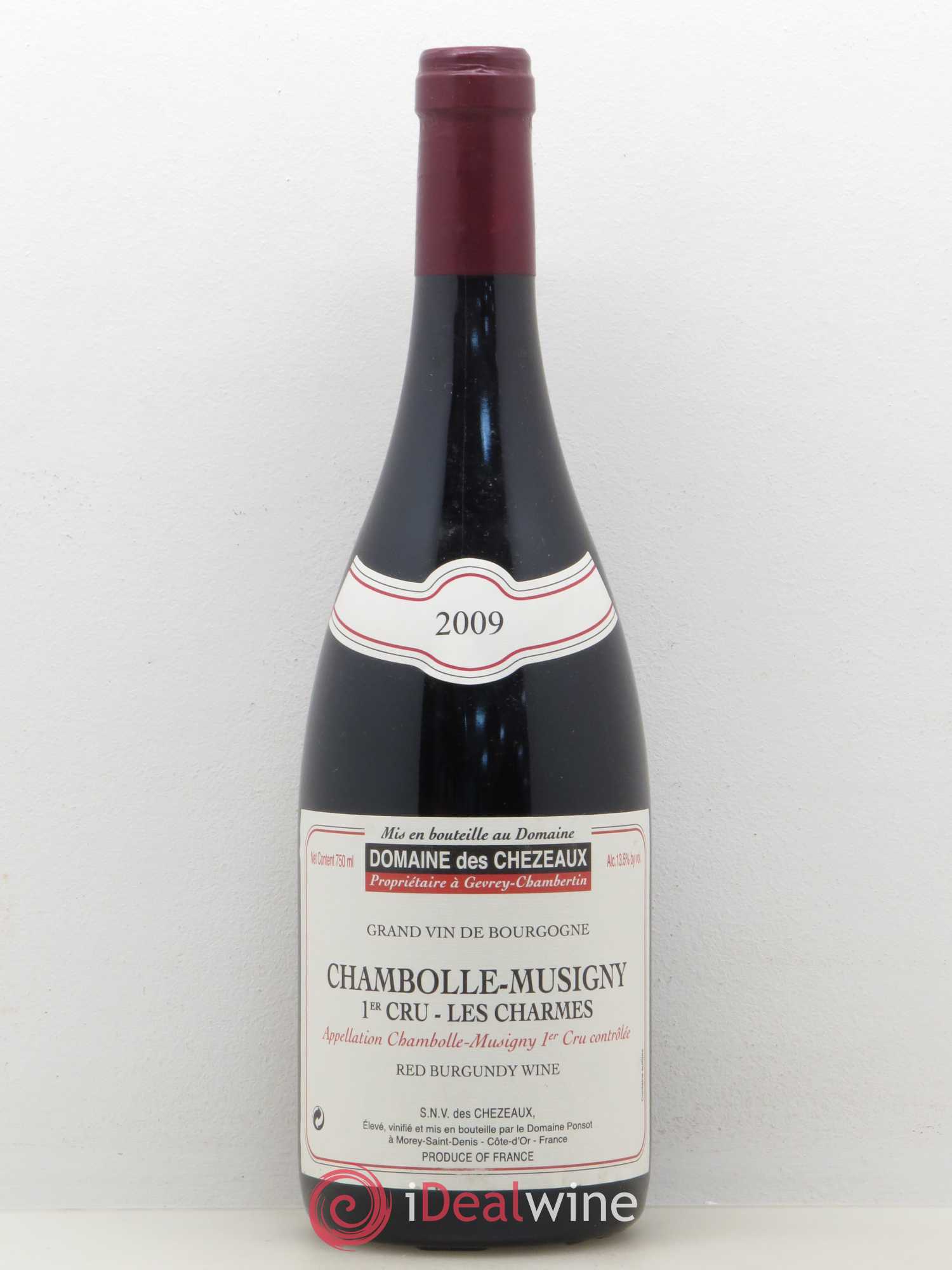Chambolle-Musigny 1er Cru Les Charmes Domaine des Chezeaux 2009 - Posten von 1 Flasche - 0