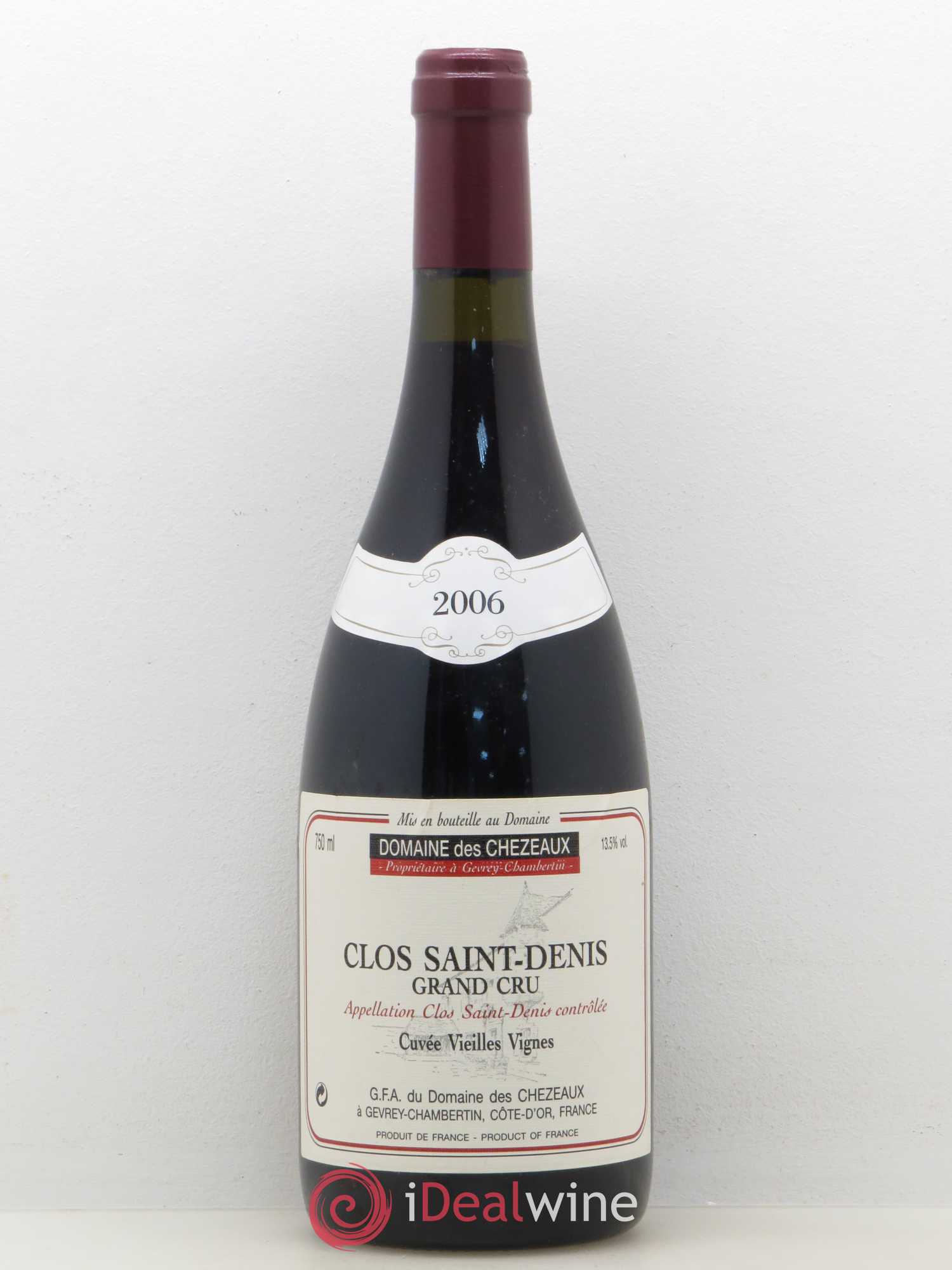 Clos Saint-Denis Grand Cru Vieilles Vignes Domaine des Chezeaux 2006 - Posten von 1 Flasche - 0