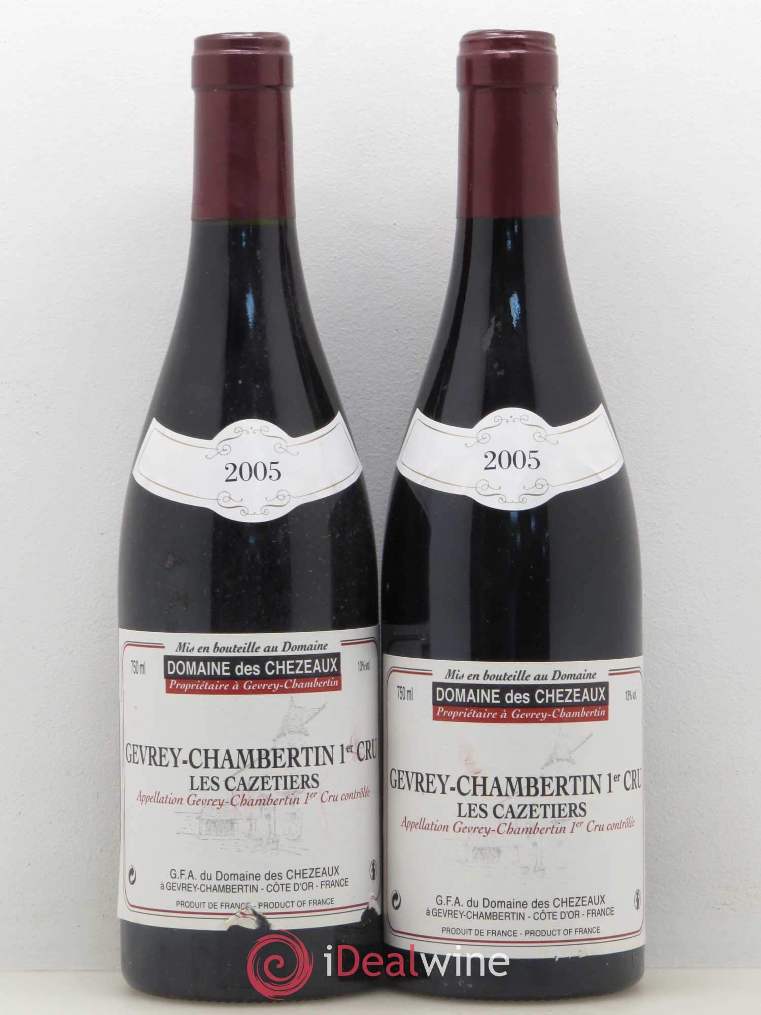 Gevrey-Chambertin 1er Cru Les Cazetiers Domaine des Chezeaux 2005 - Posten von 2 Flaschen - 0
